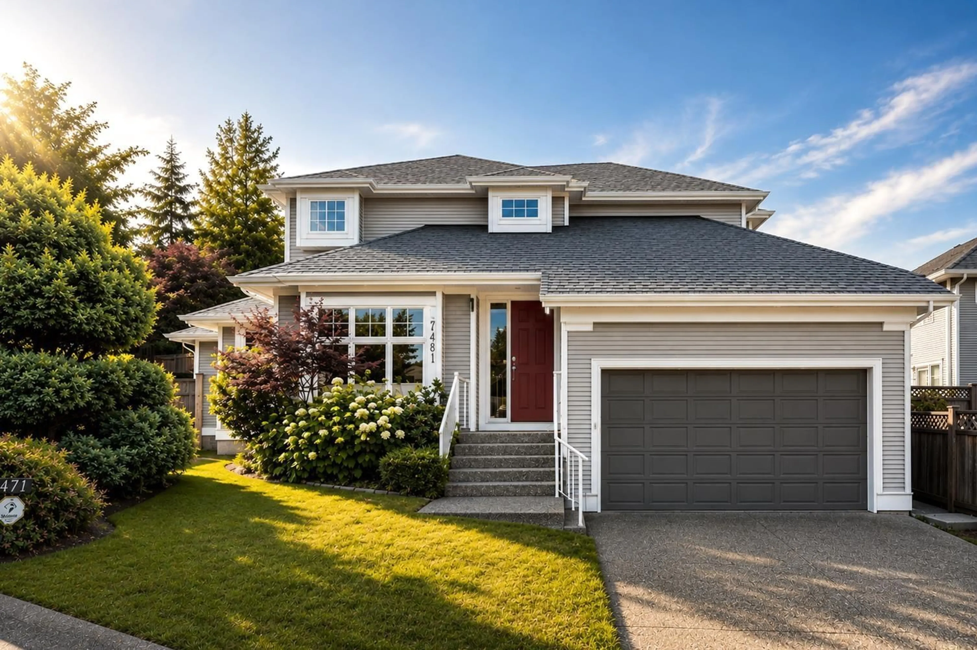 Home with vinyl exterior material, street for 7481 147 STREET, Surrey British Columbia V3S8Y7