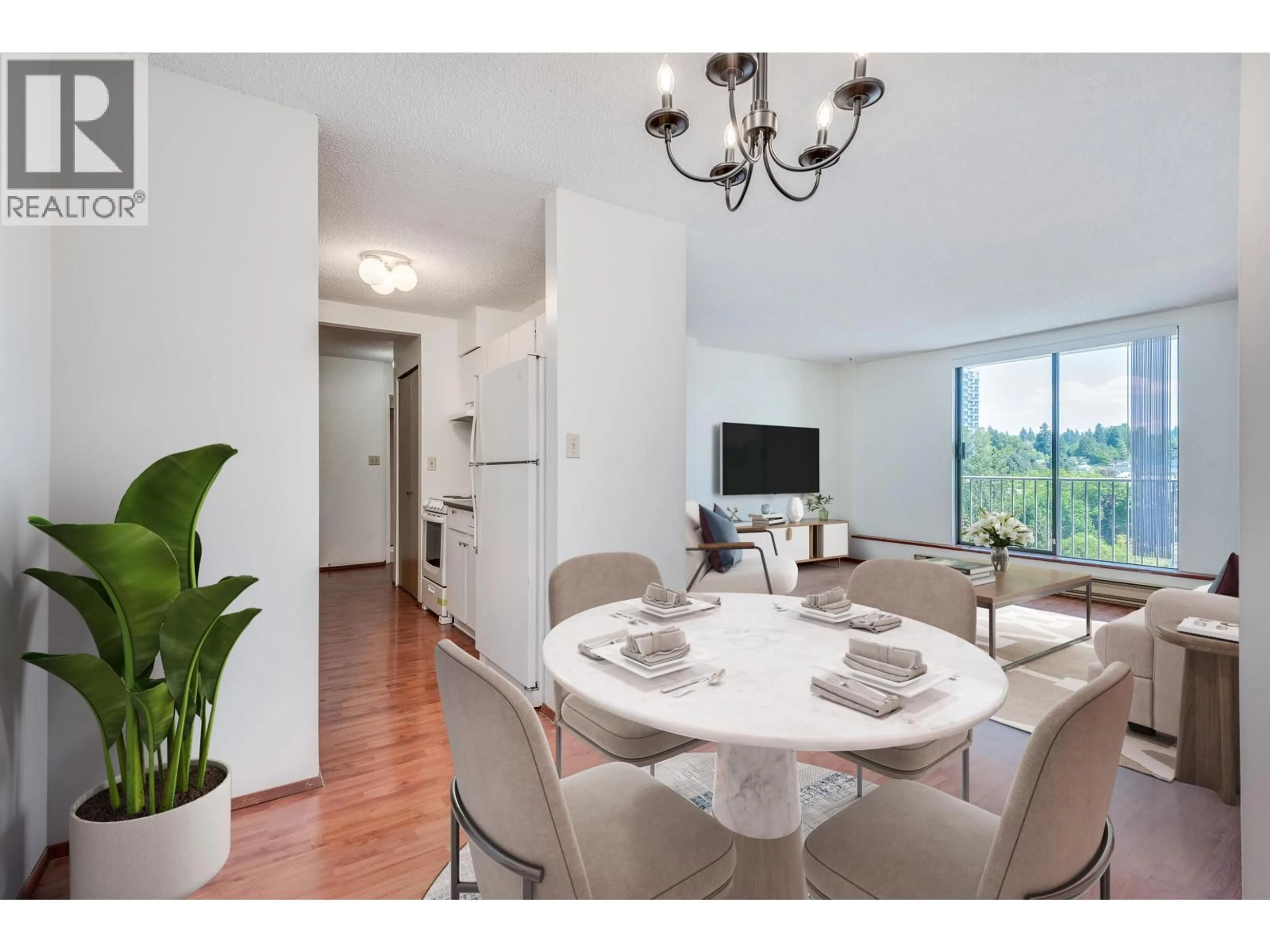 Dining room, wood/laminate floor for 1105 - 9595 ERICKSON DRIVE, Burnaby British Columbia V3J7N9