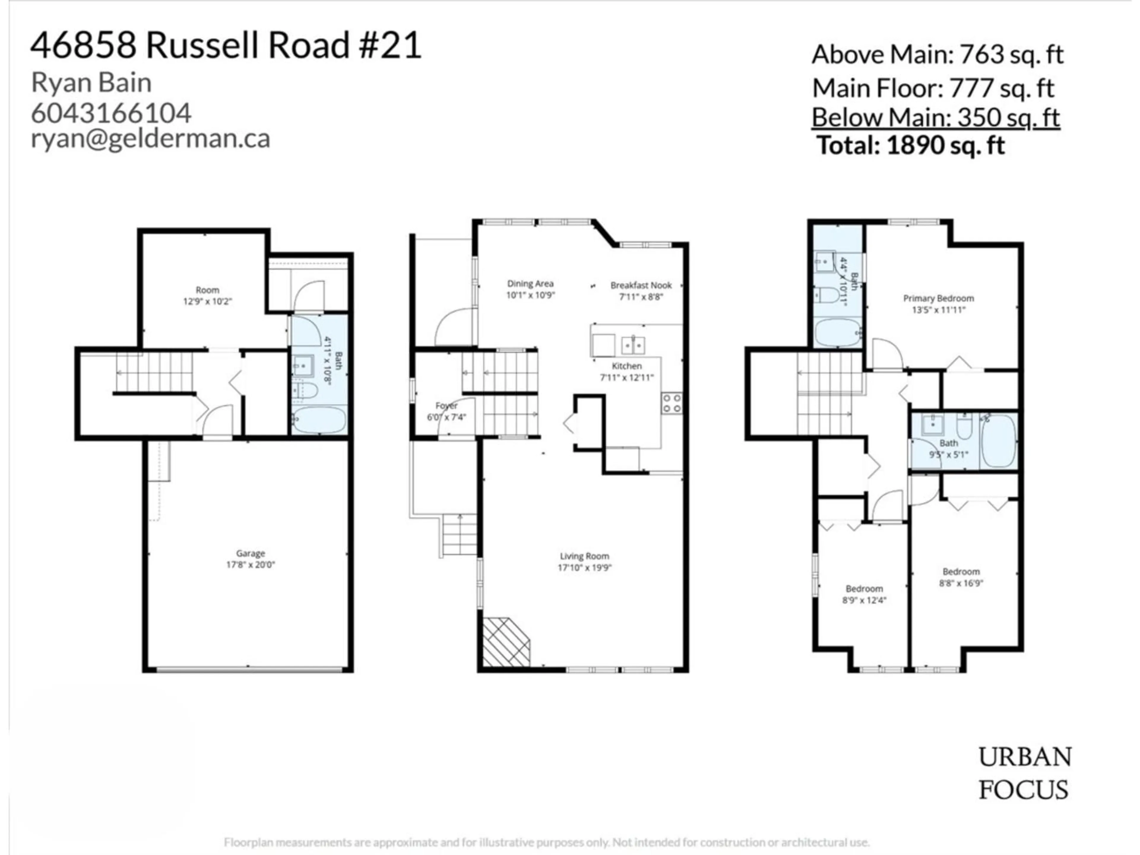 Floor plan for 21 - 46858 RUSSELL ROAD, Chilliwack British Columbia V2R5T3