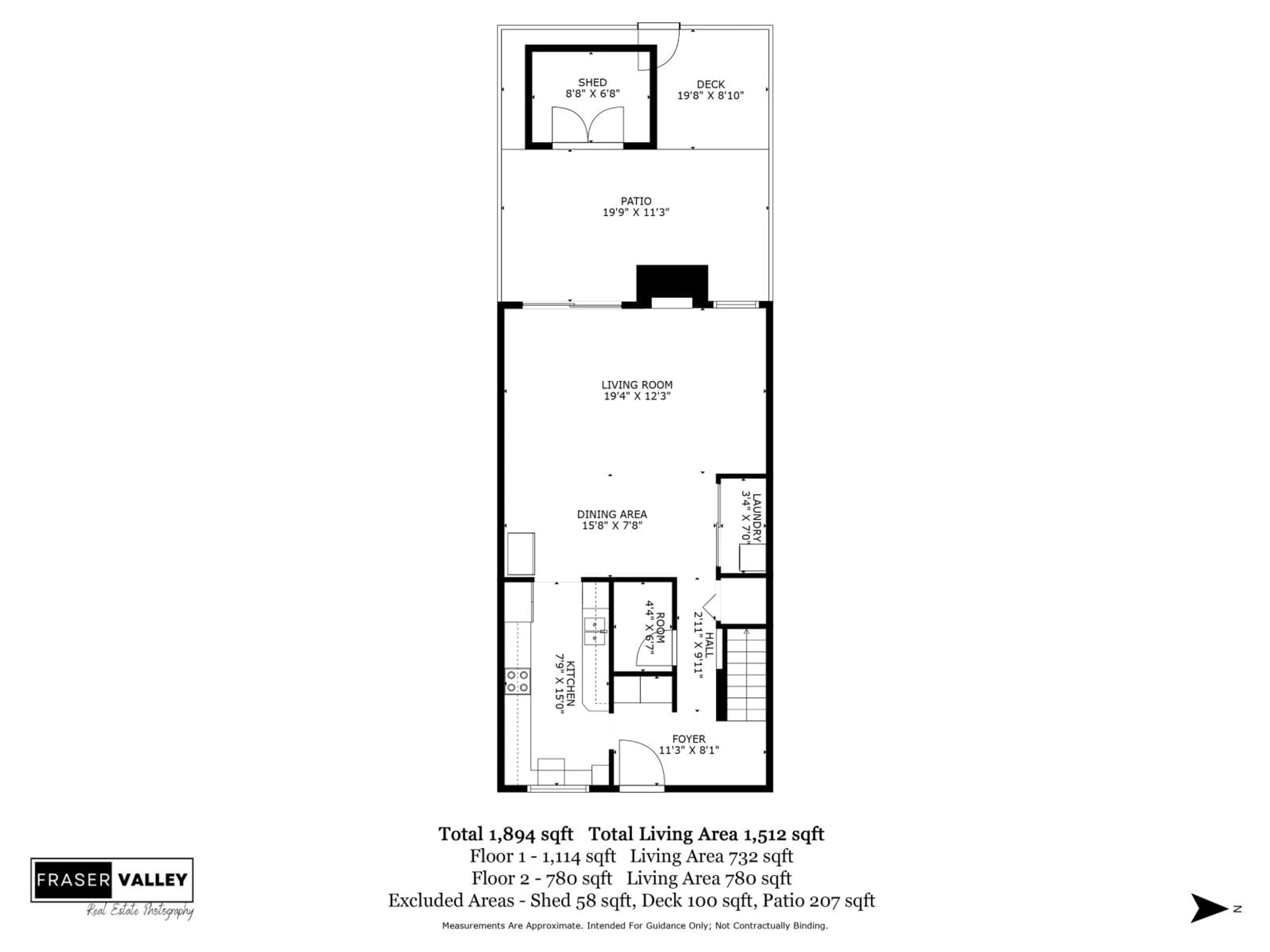 Floor plan for 223 - 7453 140 STREET, Surrey British Columbia V3W6G5