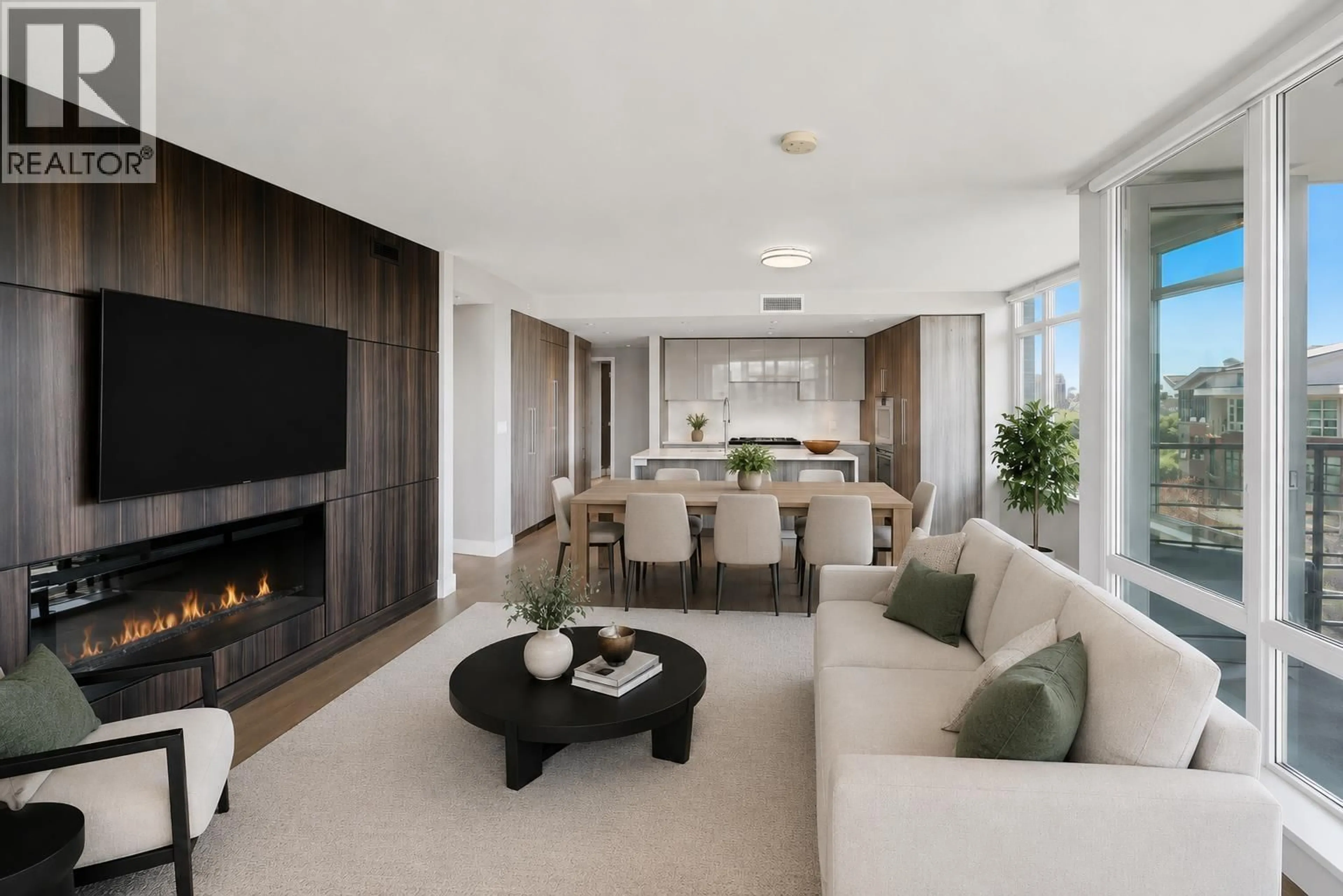 Living room with furniture, unknown for 504 - 210 SALTER STREET, New Westminster British Columbia V3M0J9