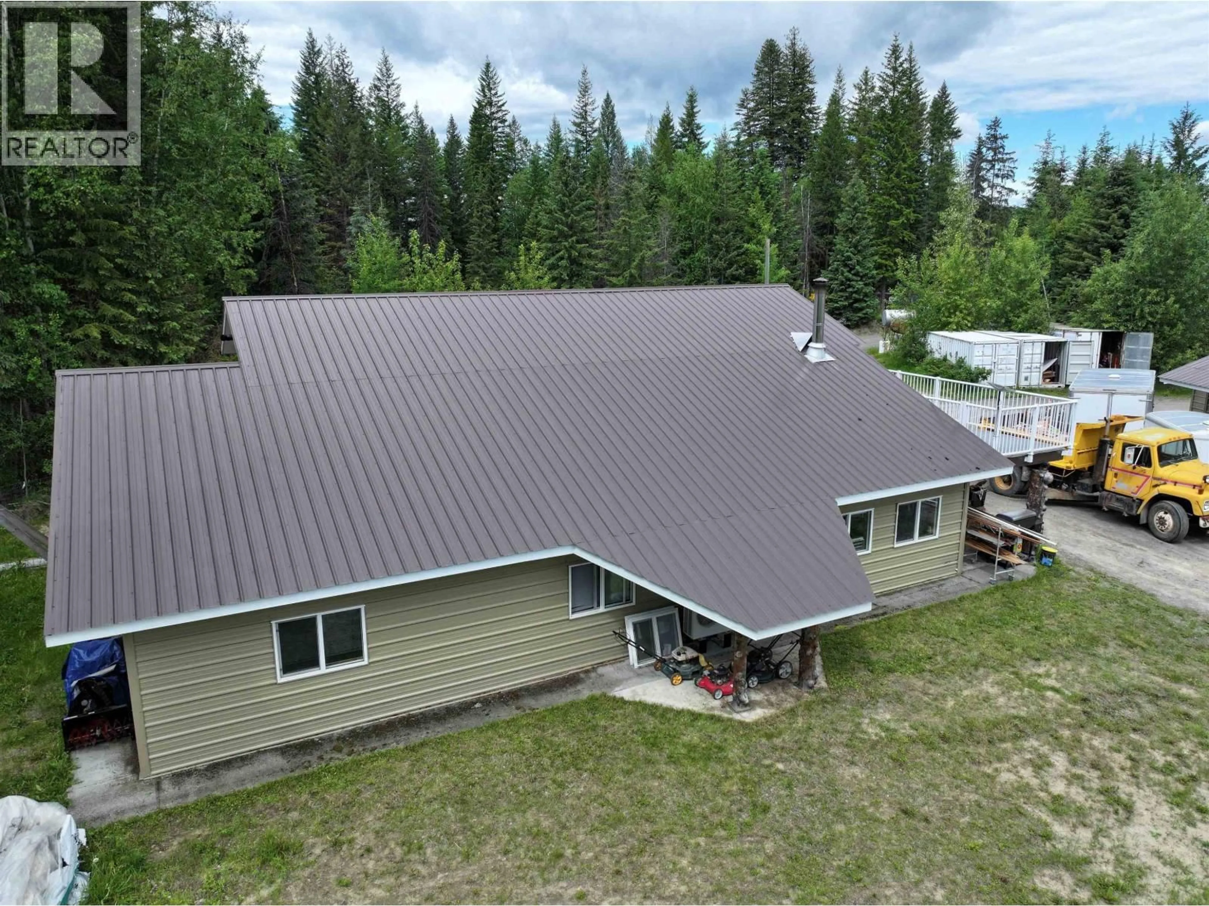 A pic from outside/outdoor area/front of a property/back of a property/a pic from drone, building for 3724 BOWERS LAKE ROAD, Canim Lake British Columbia V0K1X3