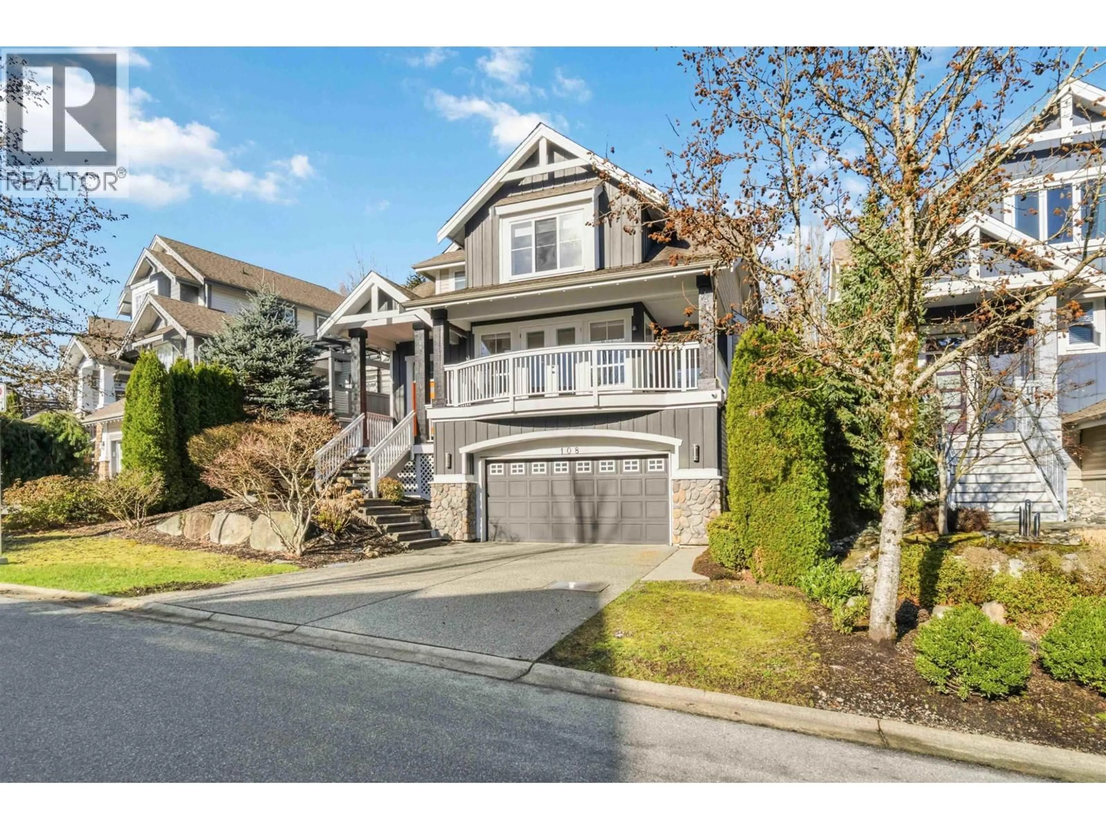Home with vinyl exterior material, street for 108 SYCAMORE DRIVE, Port Moody British Columbia V3H0A8
