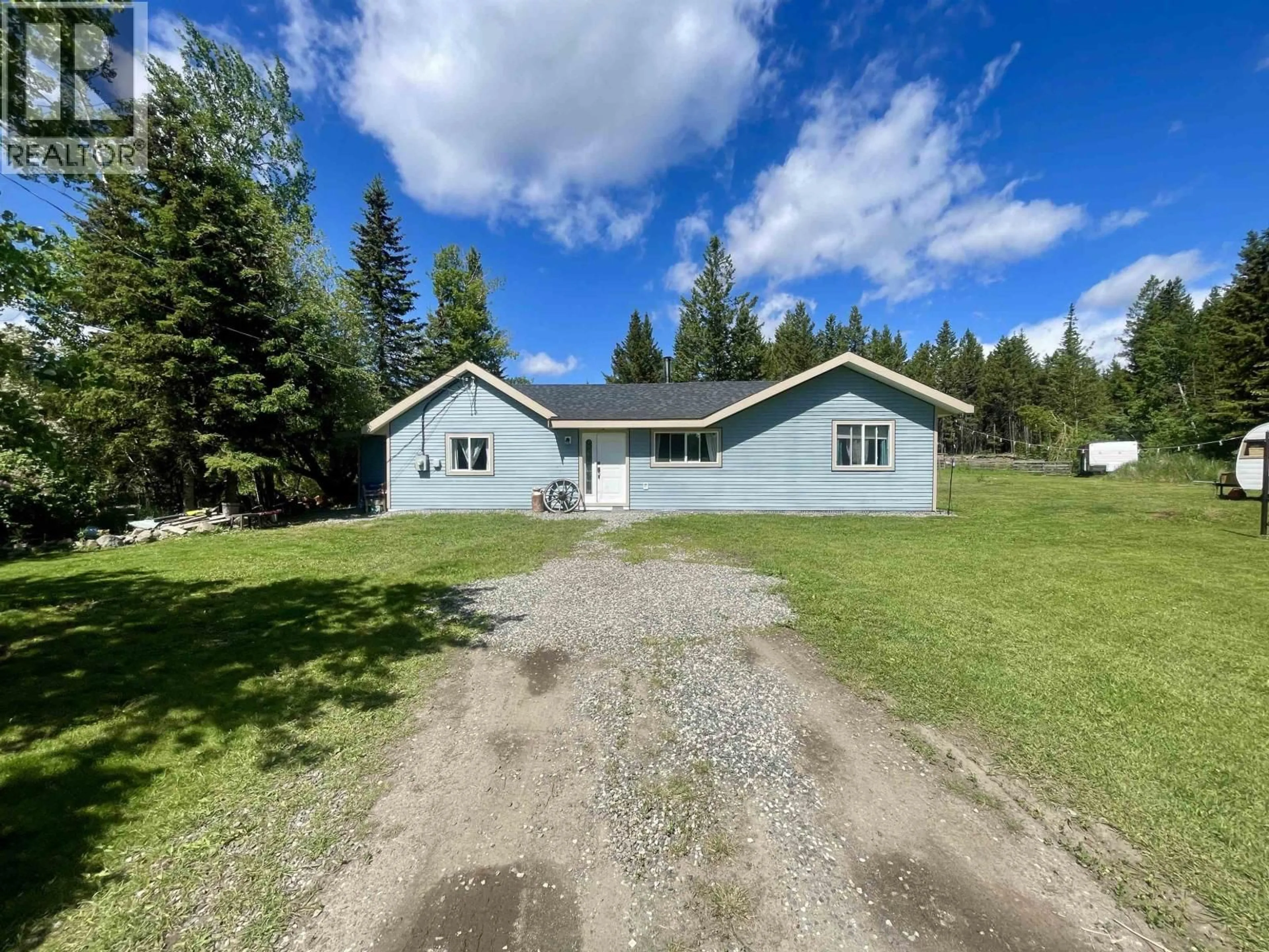 A pic from outside/outdoor area/front of a property/back of a property/a pic from drone, unknown for 6572 WUTKE ROAD, 100 Mile House British Columbia V0K2E2