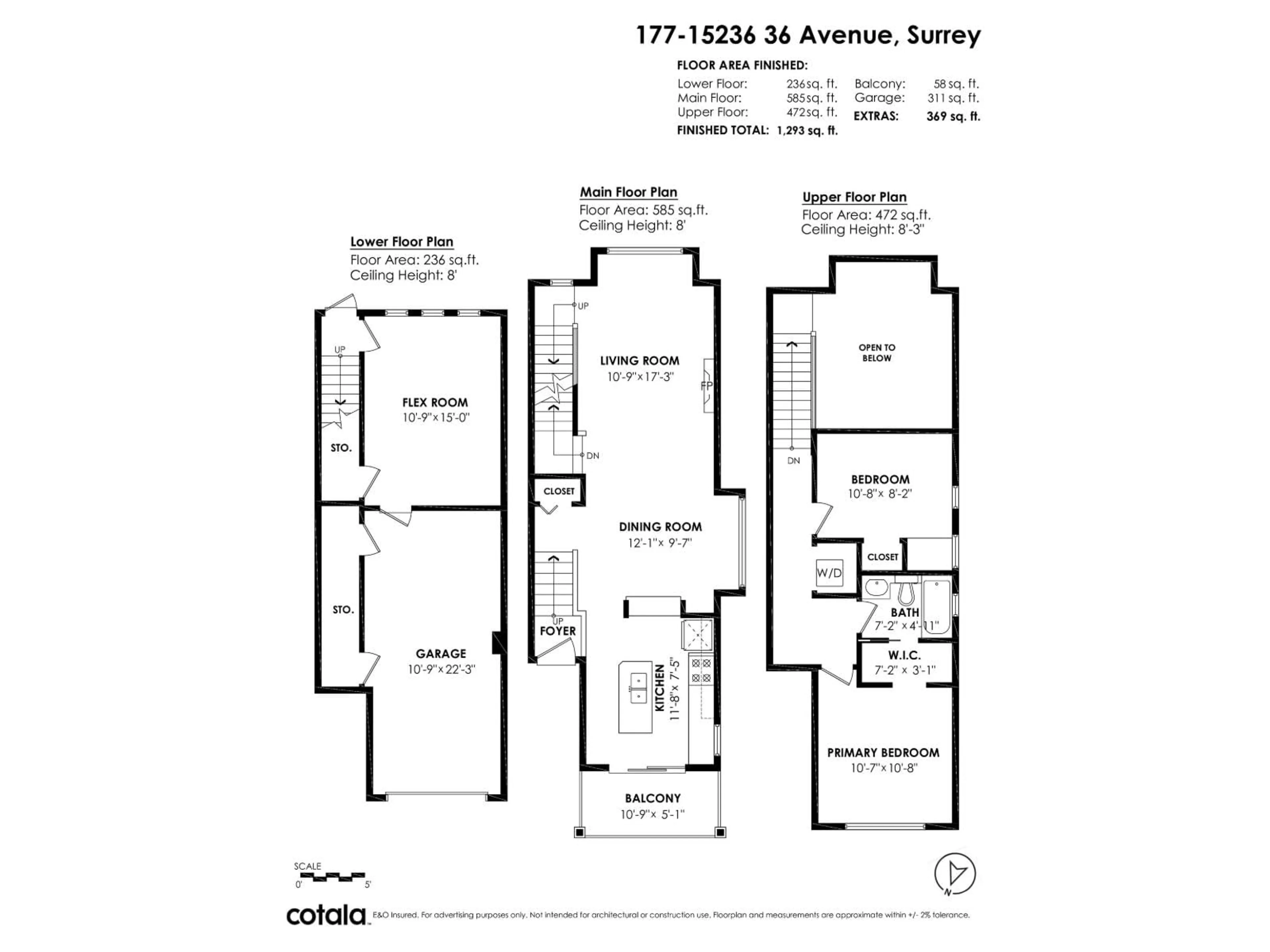 Floor plan for 177 - 15236 36 AVENUE, Surrey British Columbia V3S2B3