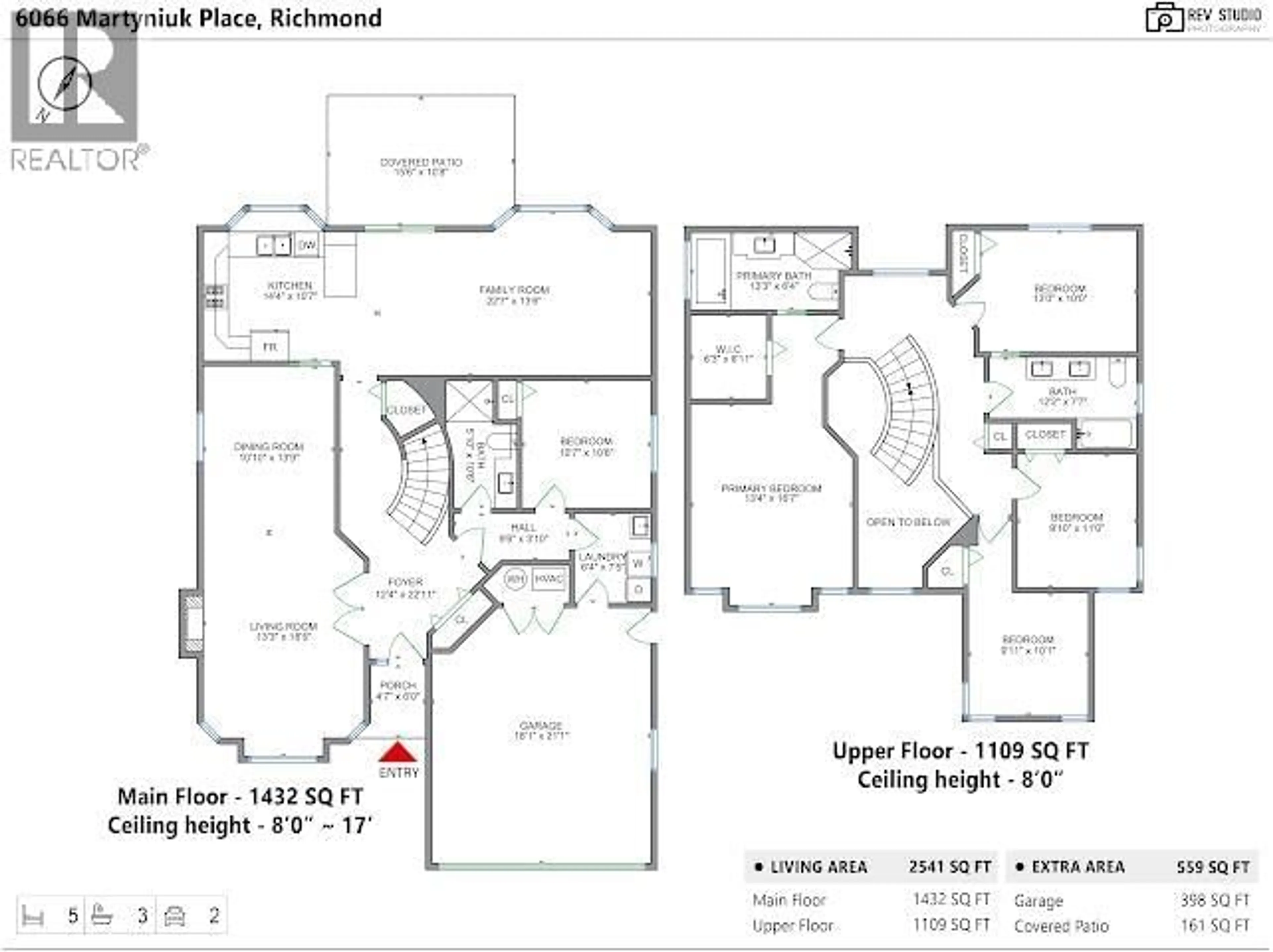 Floor plan for 6066 MARTYNIUK PLACE, Richmond British Columbia V7E6K1