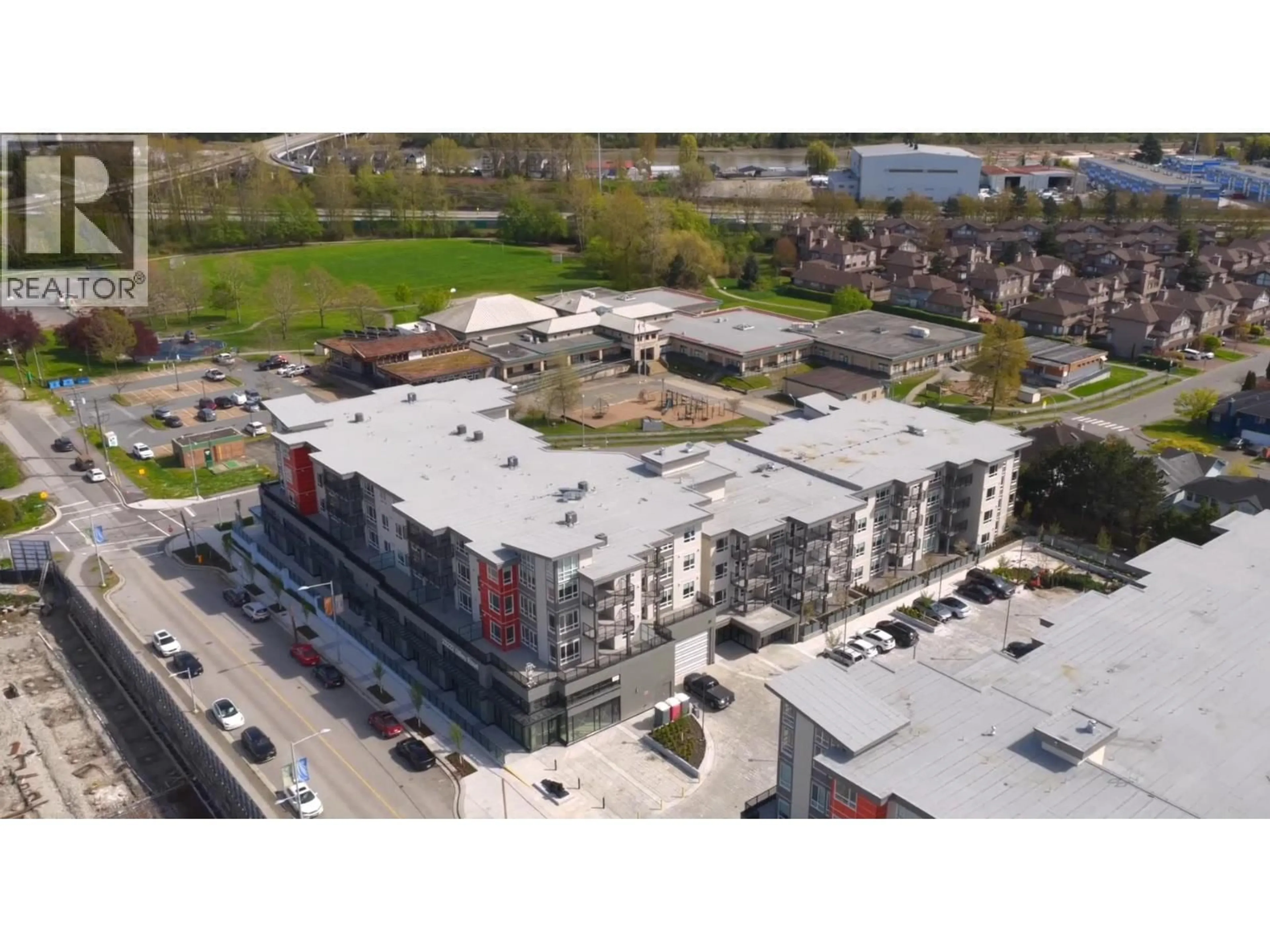 A pic from outside/outdoor area/front of a property/back of a property/a pic from drone, building for 416 - 23222 GILLEY ROAD, Richmond British Columbia V6V0C8