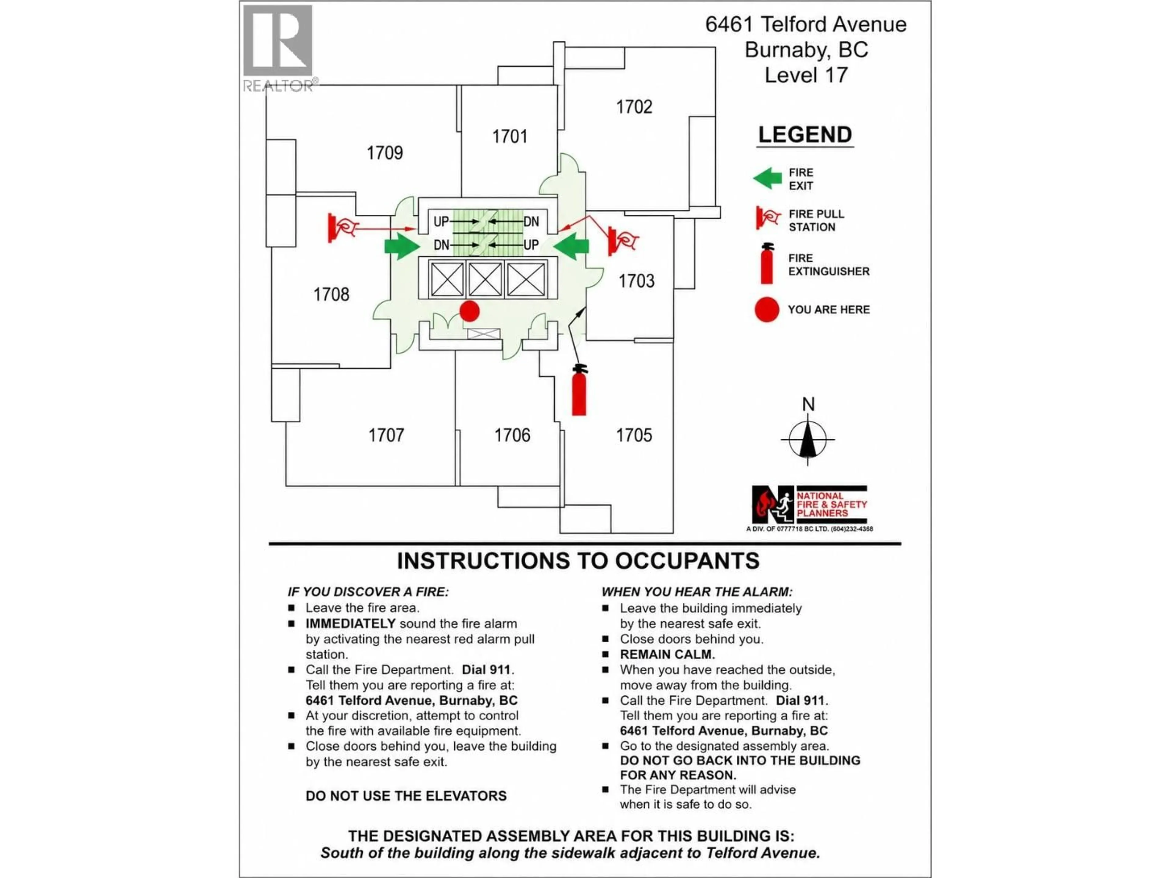 Floor plan for 1702 - 6461 TELFORD AVENUE, Burnaby British Columbia V5H0B7