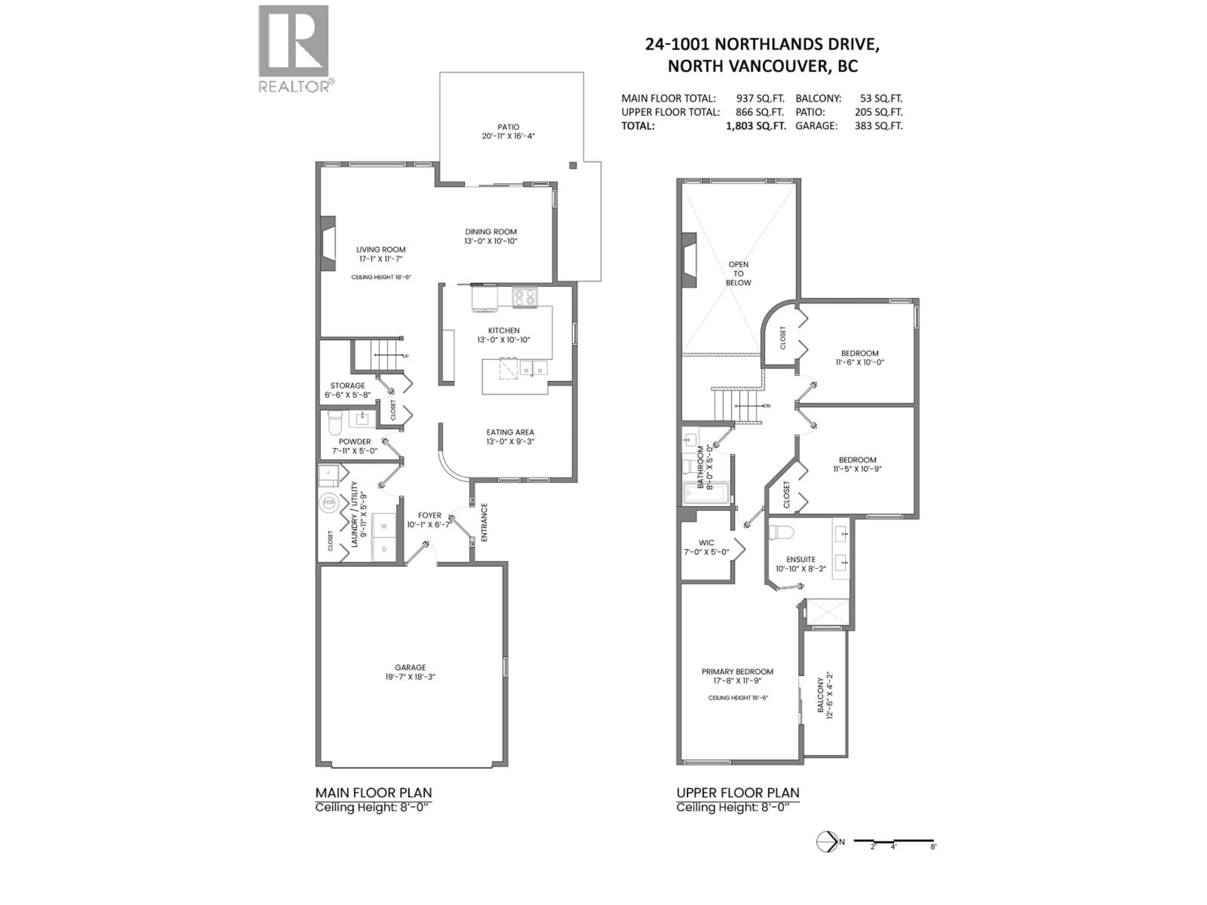 Floor plan for 24 - 1001 NORTHLANDS DRIVE, North Vancouver British Columbia V7H2Y3