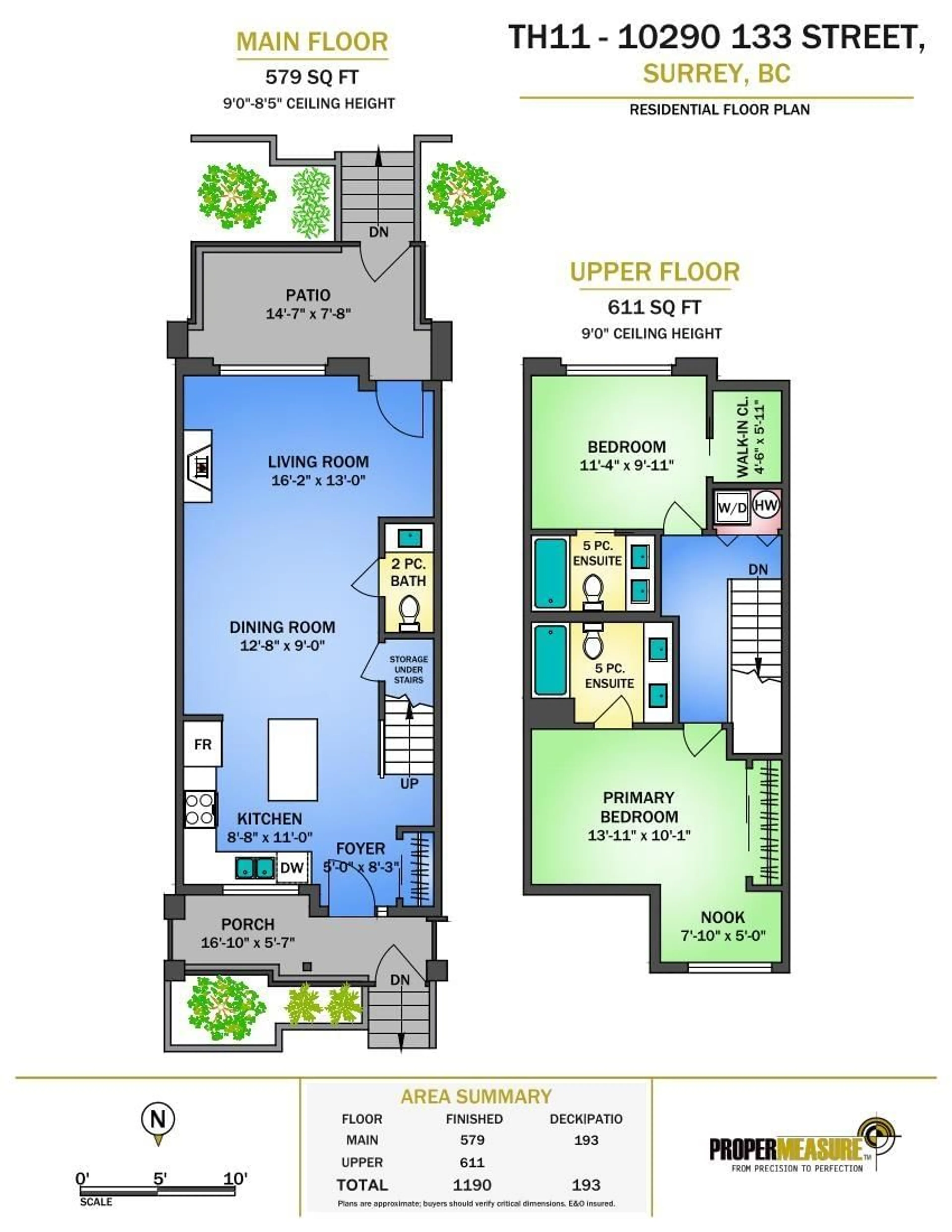 Floor plan for TH11 - 10290 133 STREET, Surrey British Columbia V3T3Z1