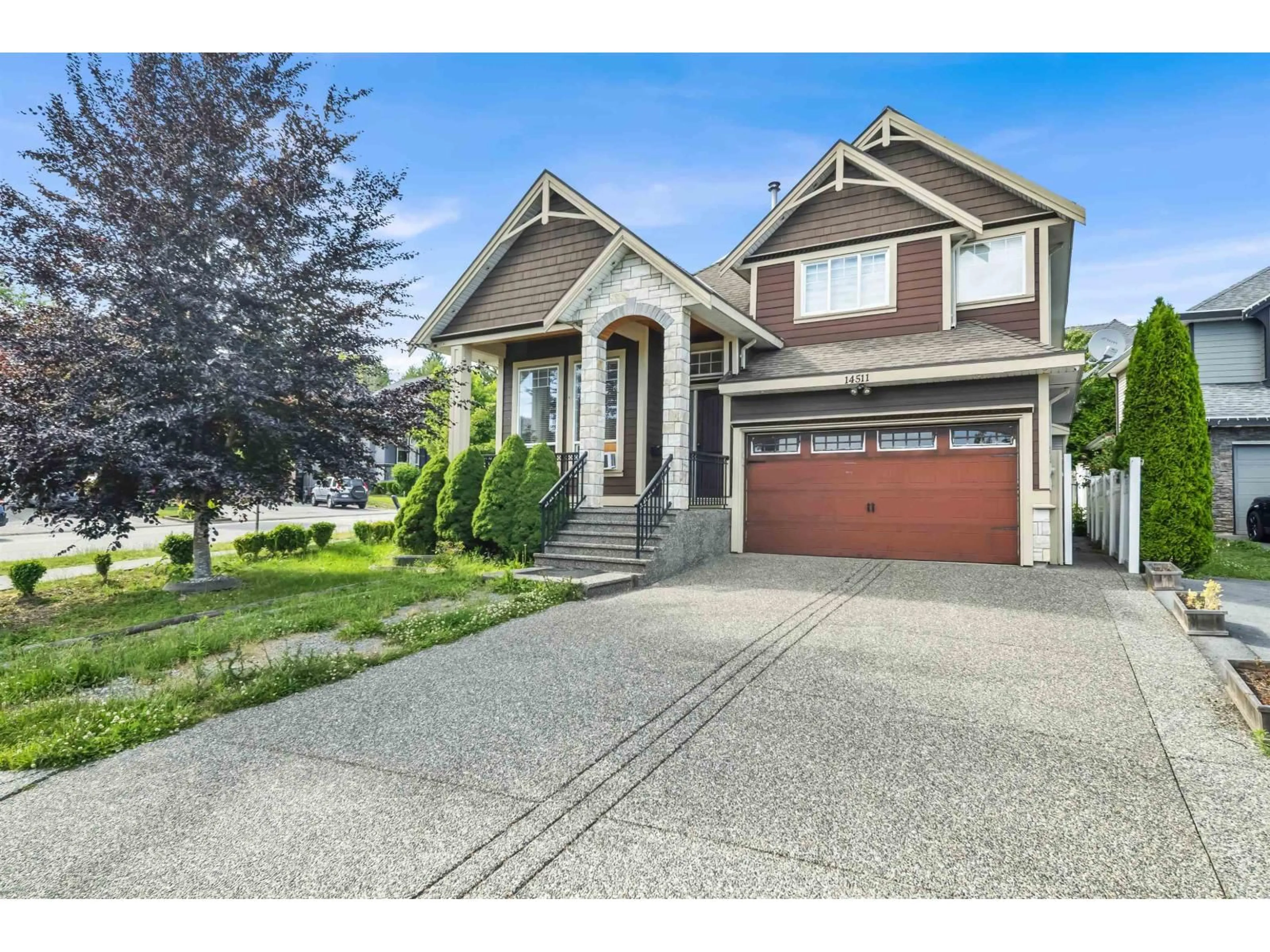 Home with vinyl exterior material, street for 14511 81 AVENUE, Surrey British Columbia V3S2T9