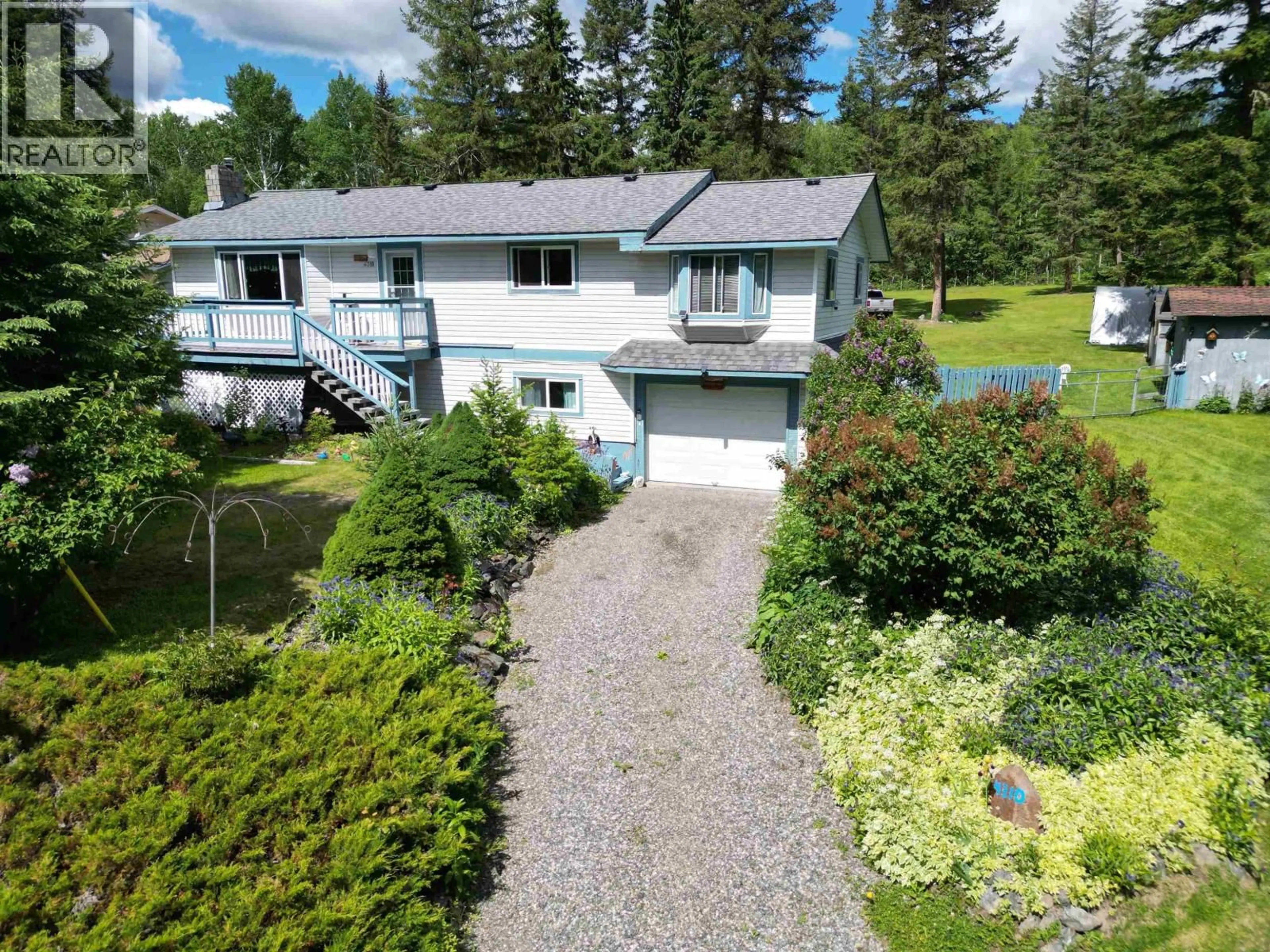 A pic from outside/outdoor area/front of a property/back of a property/a pic from drone, unknown for 4310 KOKANEE ROAD, 100 Mile House British Columbia V0K1J0