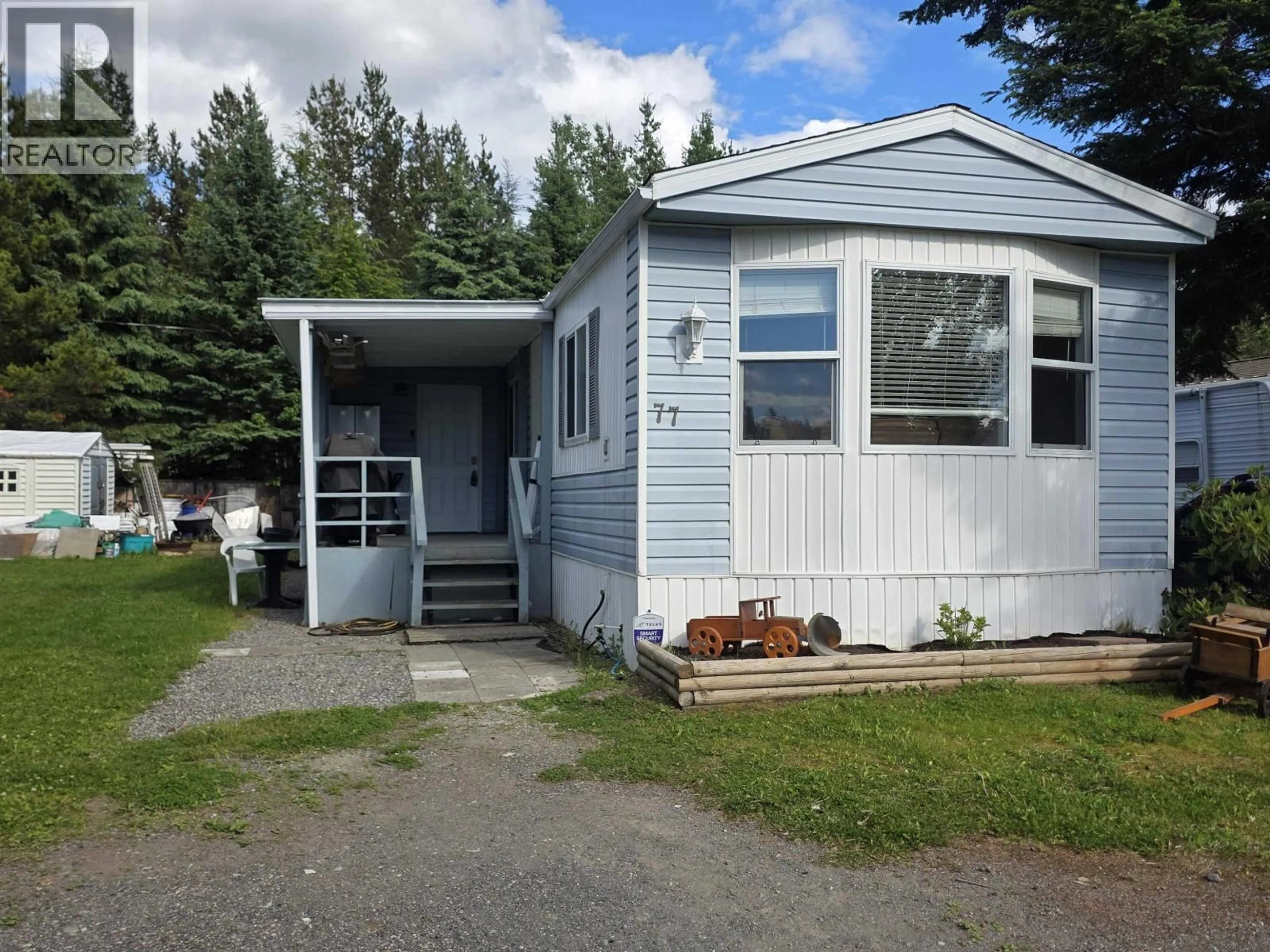 Home with vinyl exterior material, street for 77 - 3616 LARCH AVENUE, Terrace British Columbia V8G5B9
