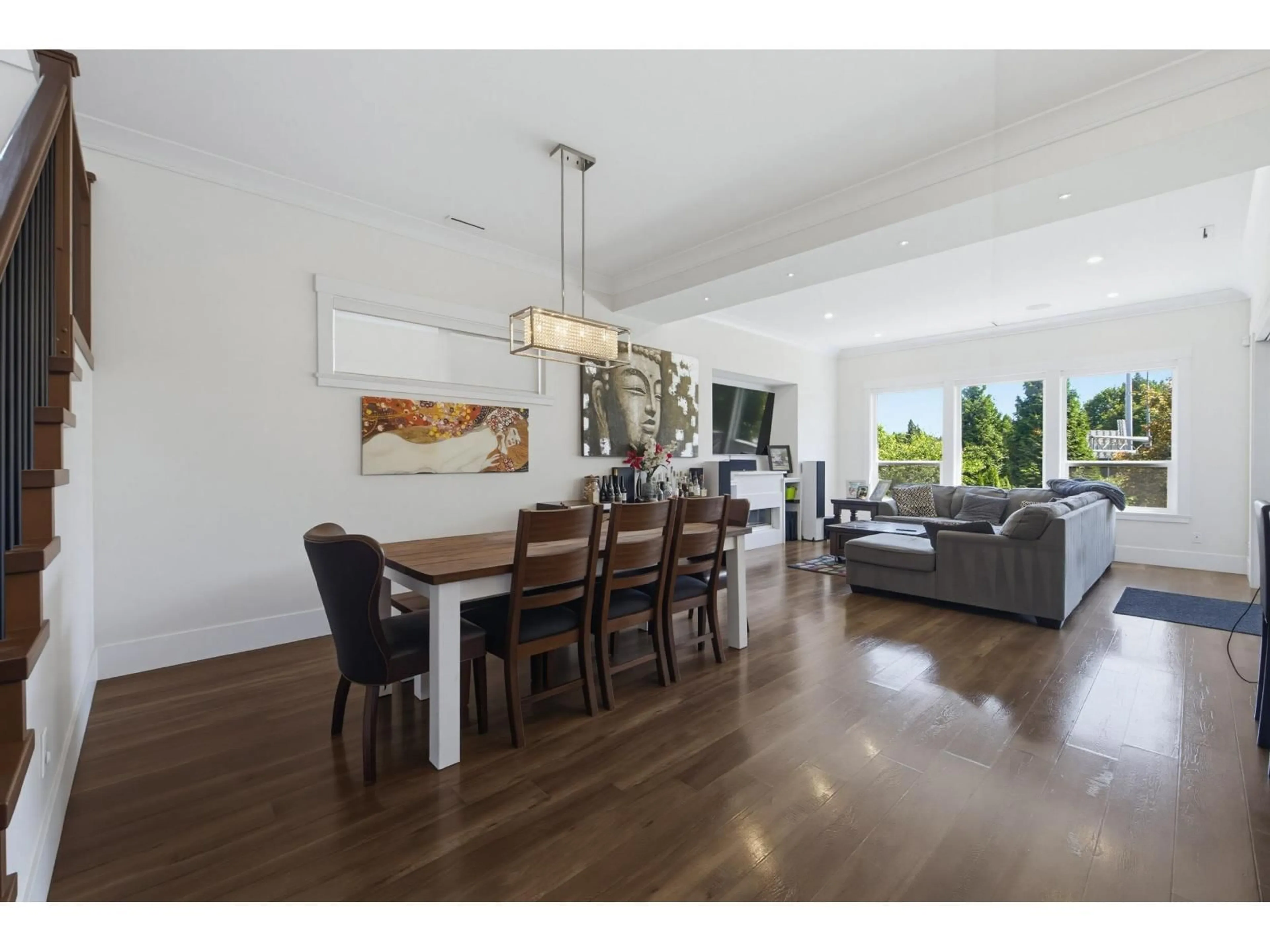 Dining room, wood/laminate floor for 15868 105A AVENUE, Surrey British Columbia V4N3J4