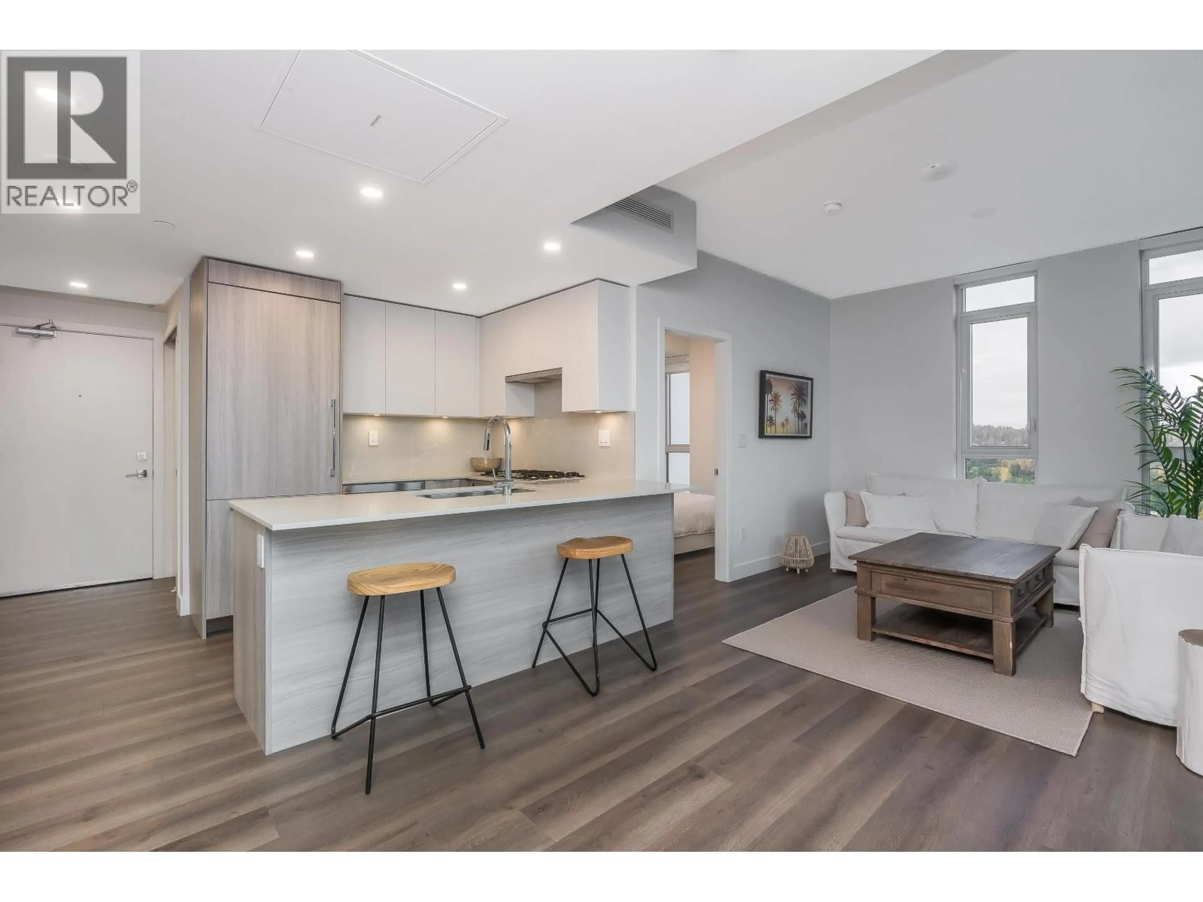 Open concept kitchen, wood/laminate floor for 1302 - 901 LOUGHEED HIGHWAY, Coquitlam British Columbia V3K3T3