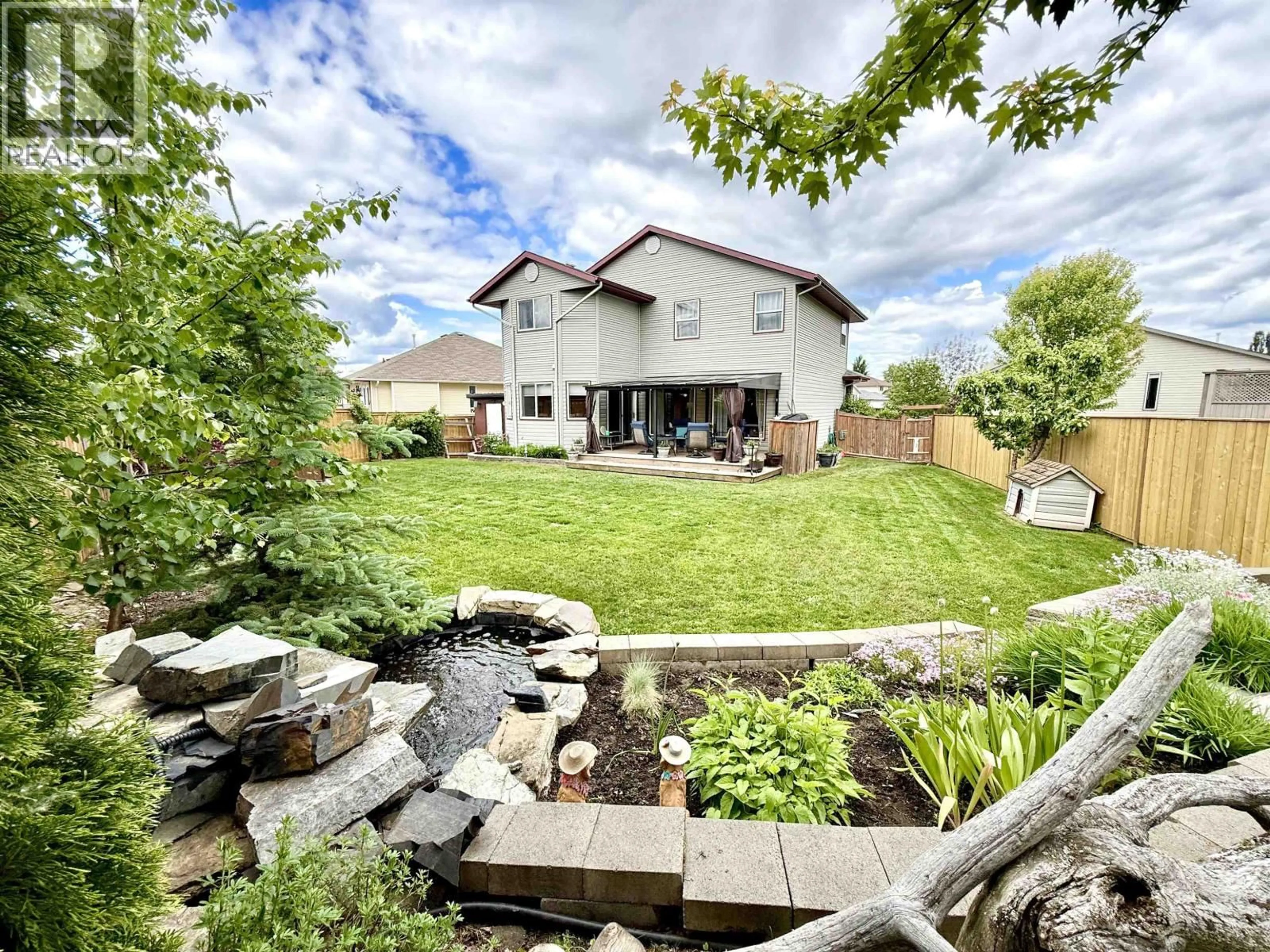 A pic from outside/outdoor area/front of a property/back of a property/a pic from drone, water/lake/river/ocean view for 3713 CHARTWELL AVENUE, Prince George British Columbia V2N6Y5