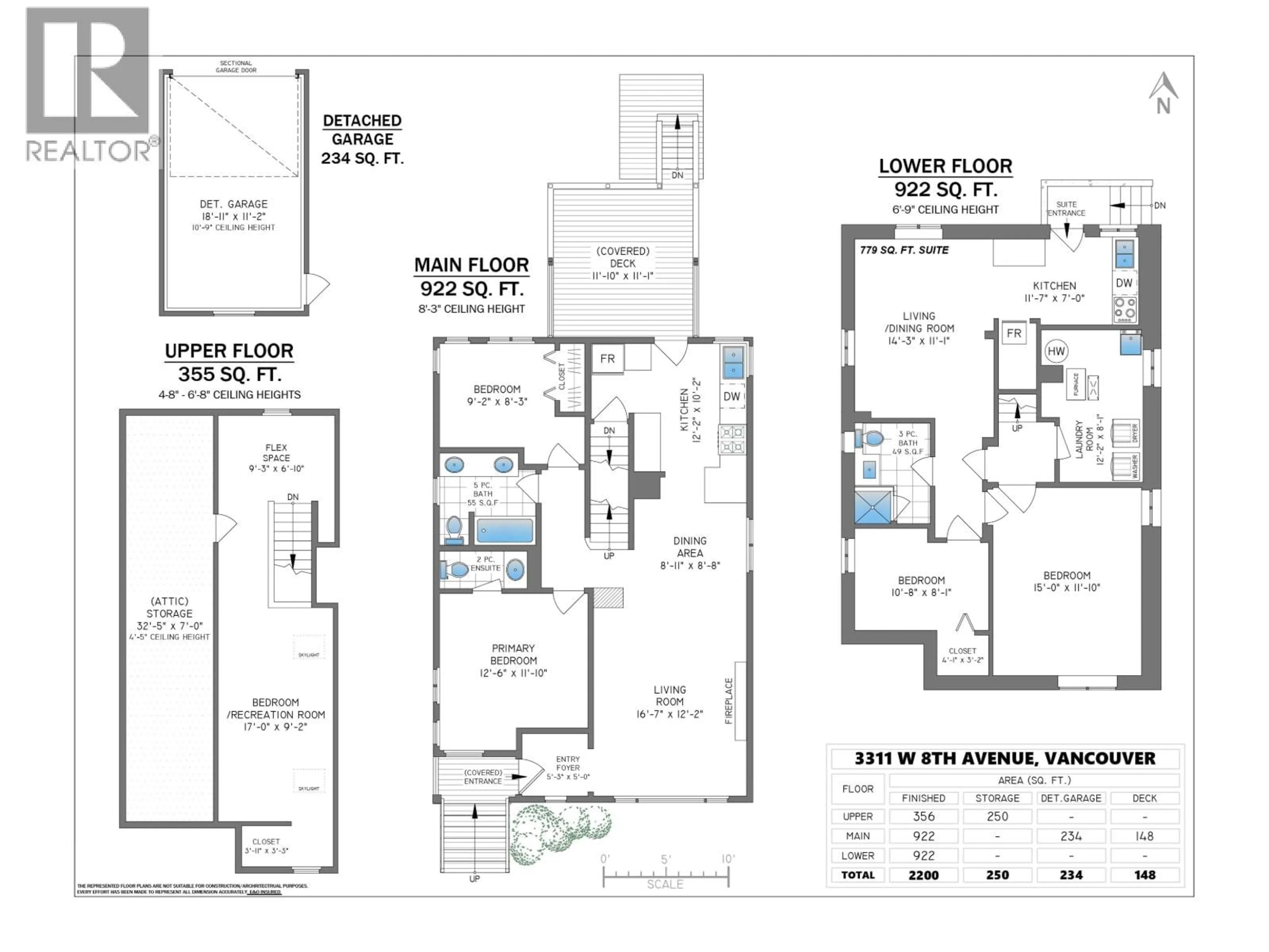 Floor plan for 3311 8TH AVENUE, Vancouver British Columbia V4M3V1