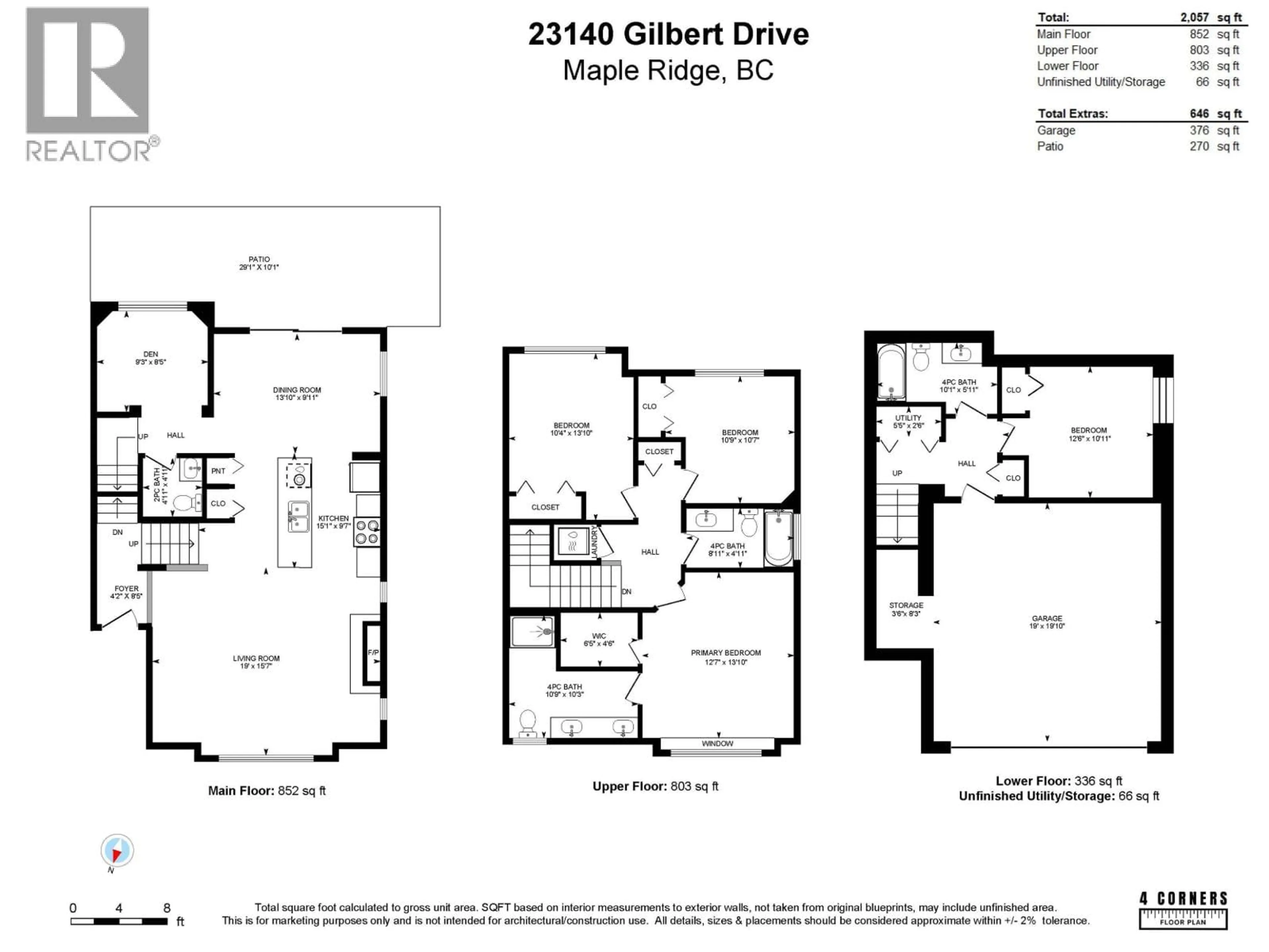 Floor plan for 23140 GILBERT DRIVE, Maple Ridge British Columbia V4R0C3