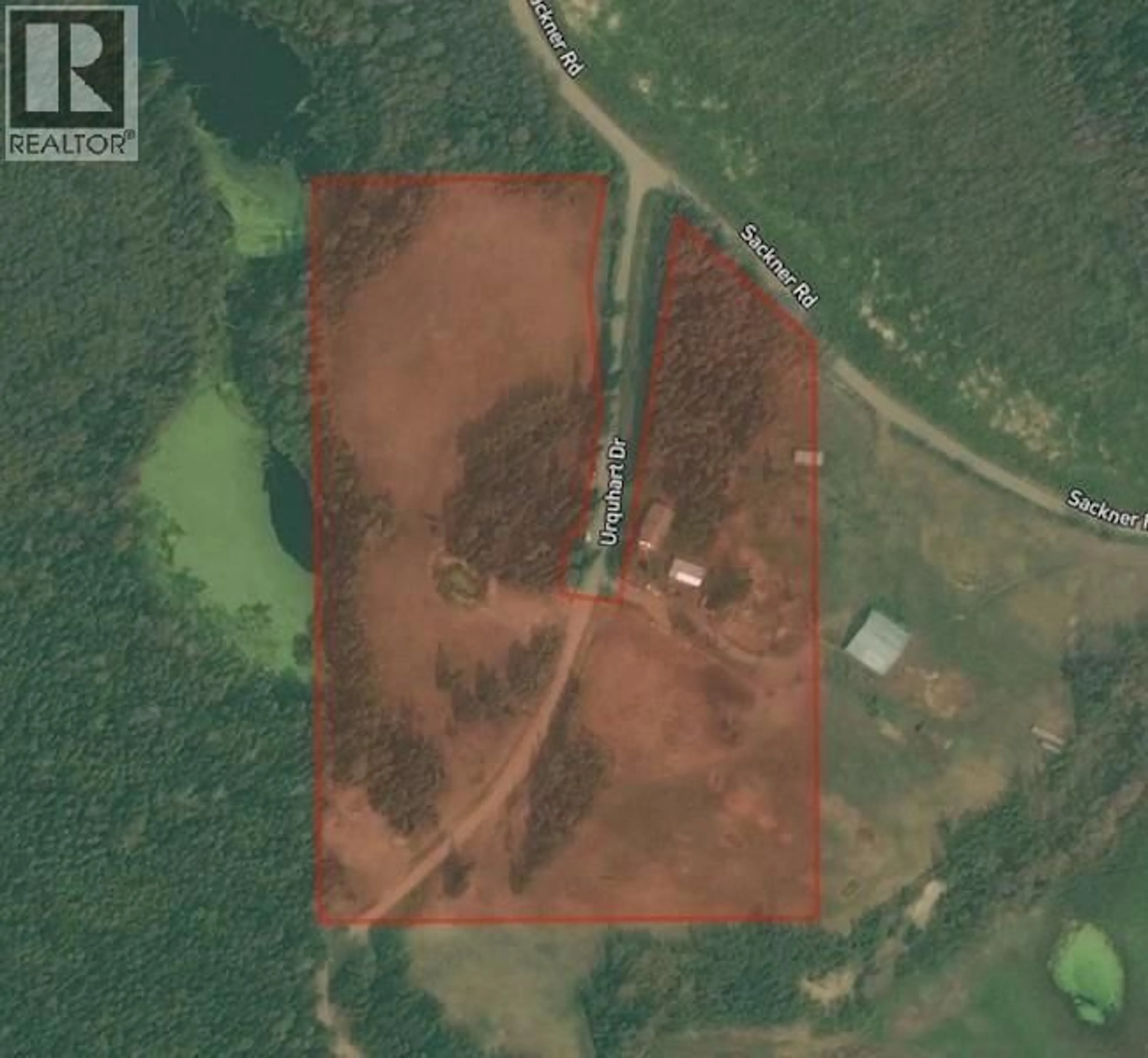 A pic from outside/outdoor area/front of a property/back of a property/a pic from drone, water/lake/river/ocean view for 3788 URQUHART ROAD, Vanderhoof British Columbia V0J3A2