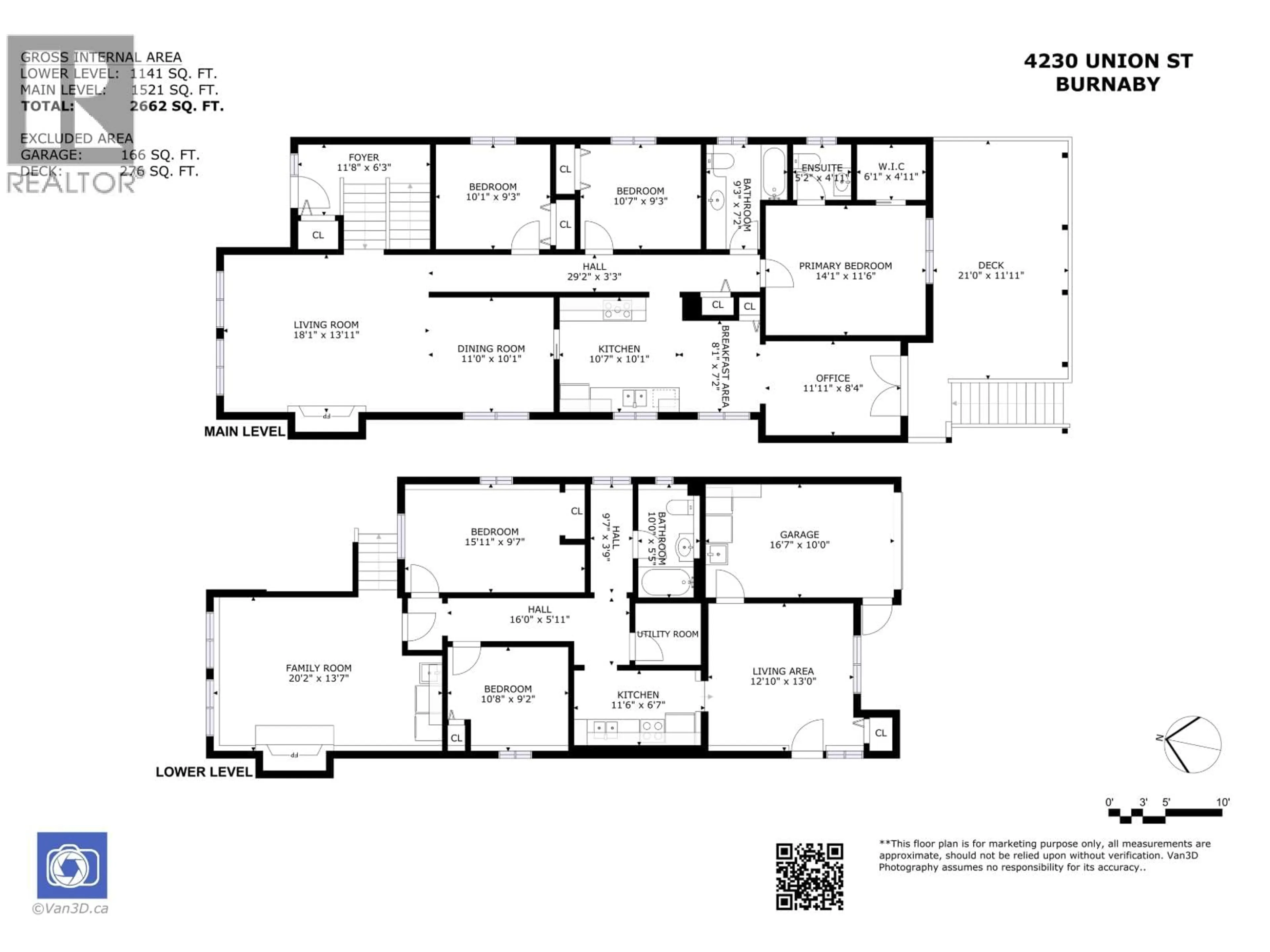 Floor plan for 4230 UNION STREET, Burnaby British Columbia V5C2X4