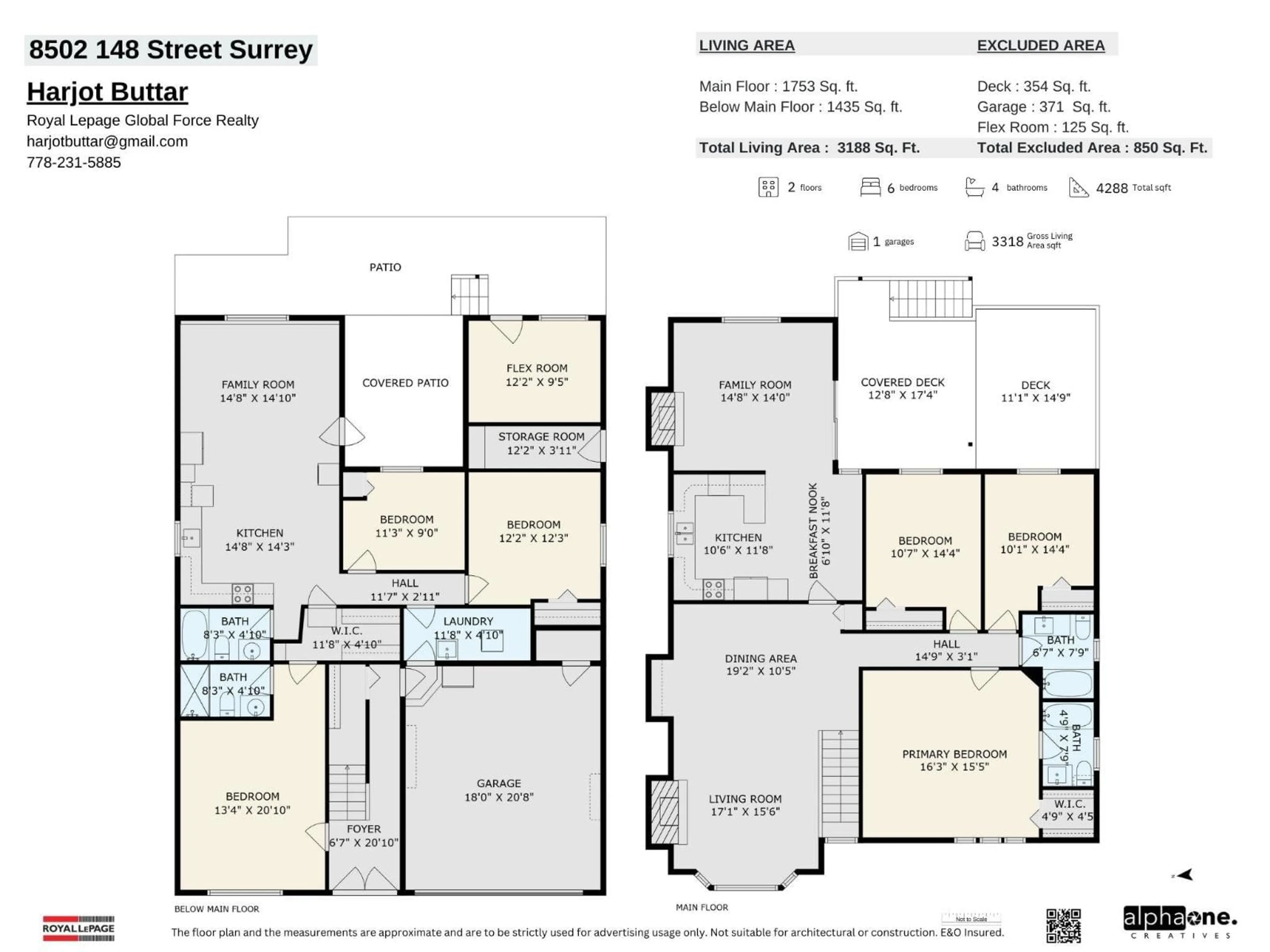 Floor plan for 8502 148 STREET, Surrey British Columbia V3S3G4