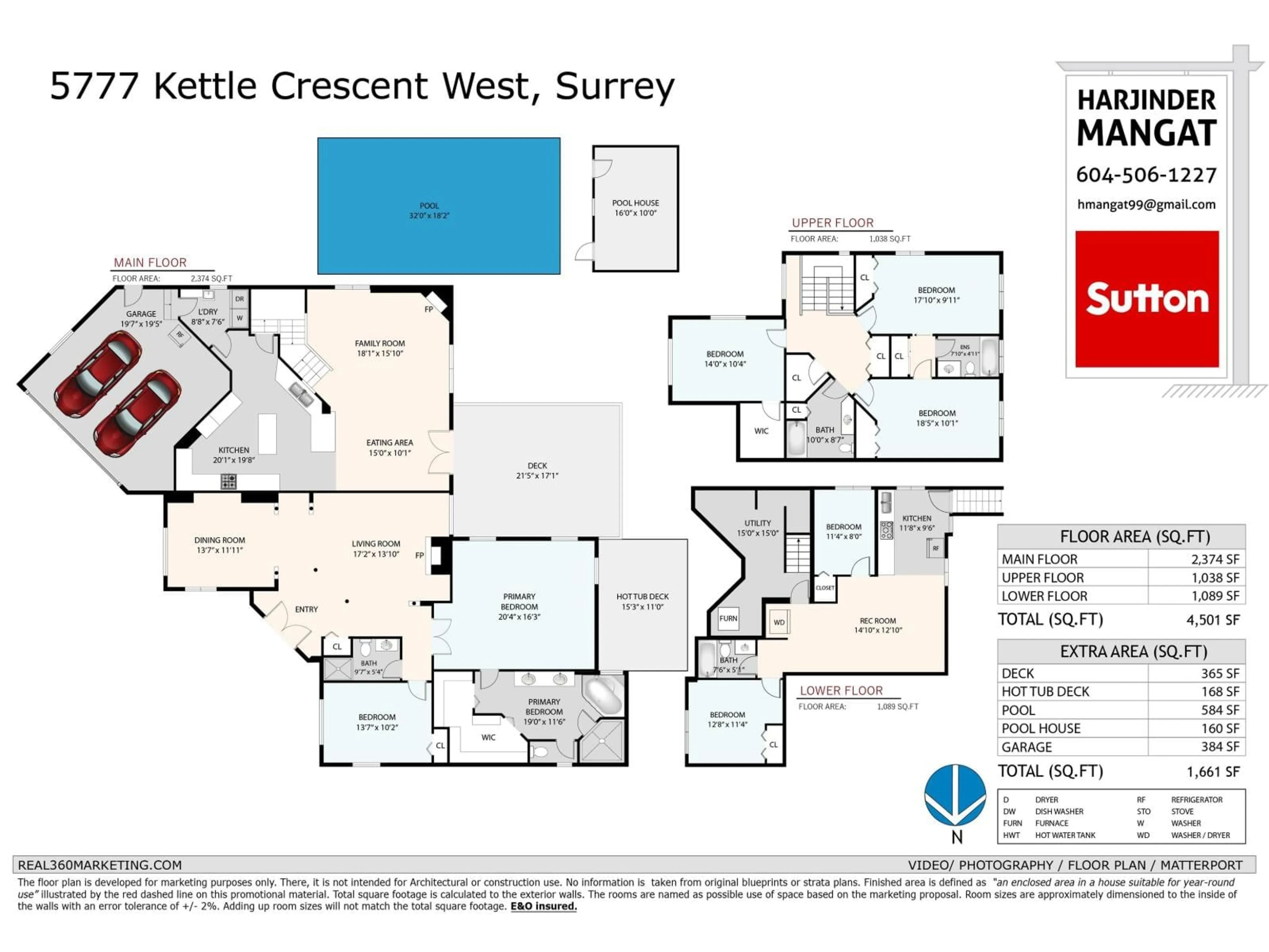 Floor plan for 5777 KETTLE CRESCENT WEST, Surrey British Columbia V3S8R6