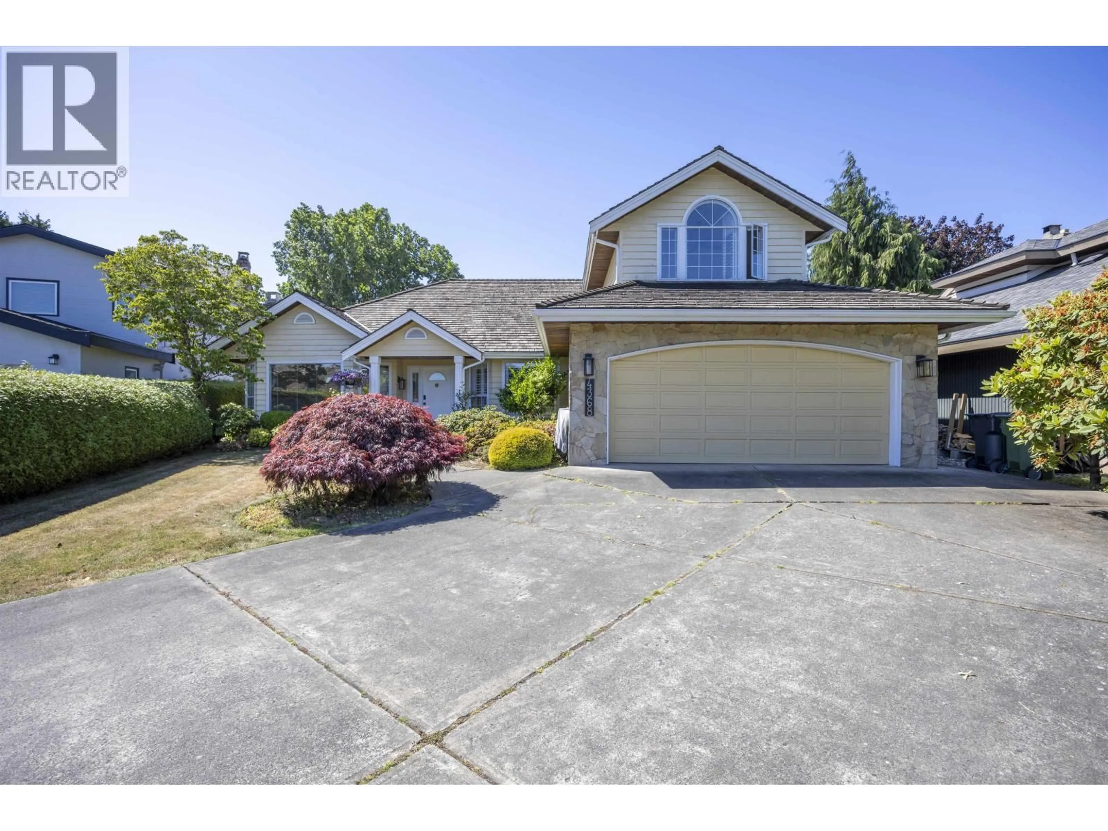 A pic from outside/outdoor area/front of a property/back of a property/a pic from drone, street for 4368 CRAIGFLOWER DRIVE, Richmond British Columbia V7C4W3