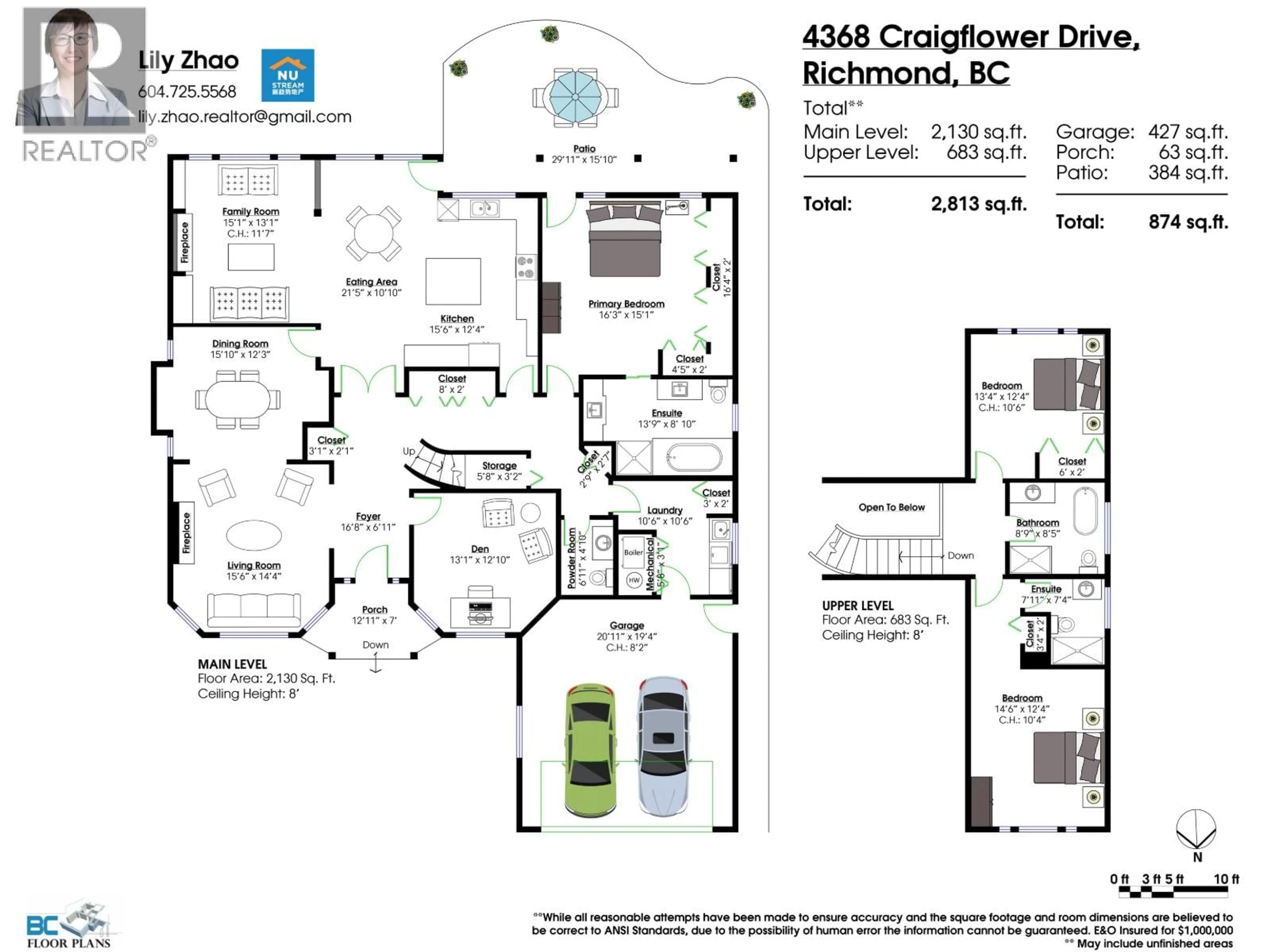 Floor plan for 4368 CRAIGFLOWER DRIVE, Richmond British Columbia V7C4W3