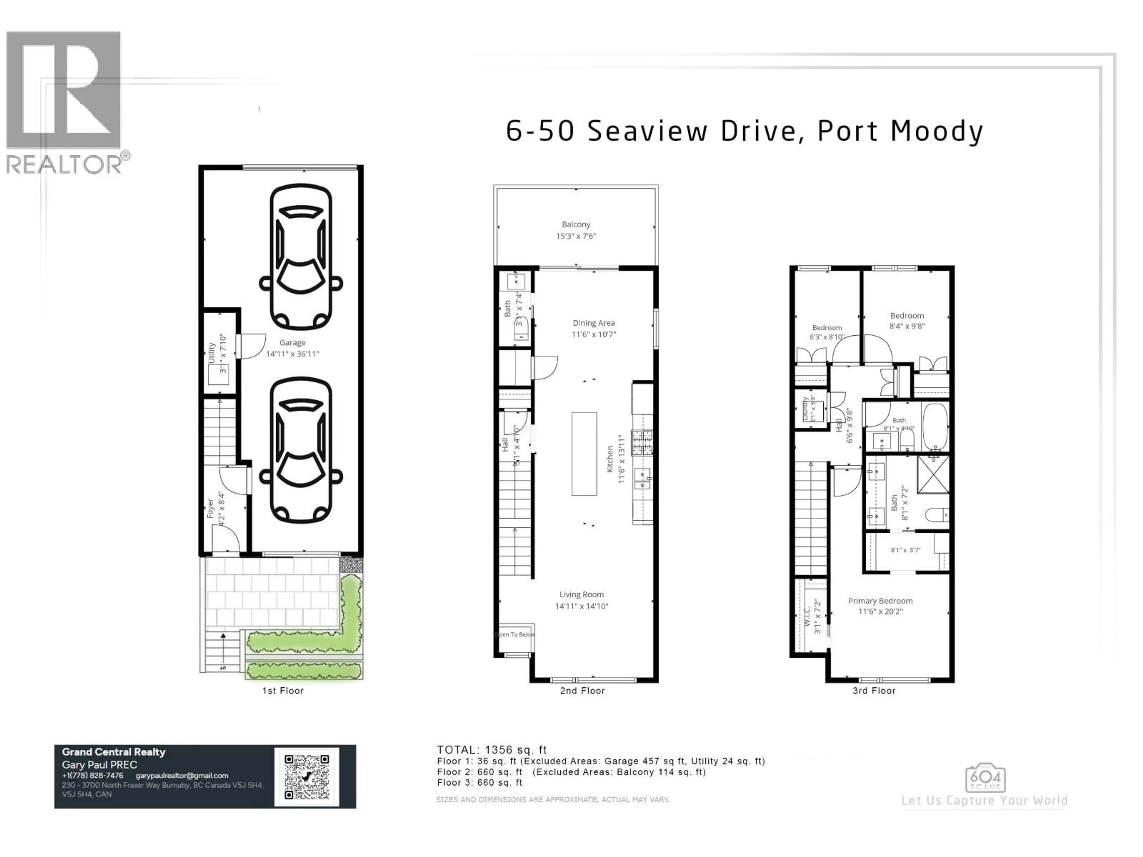Floor plan for 6 - 50 SEAVIEW DRIVE, Port Moody British Columbia V3H0N2