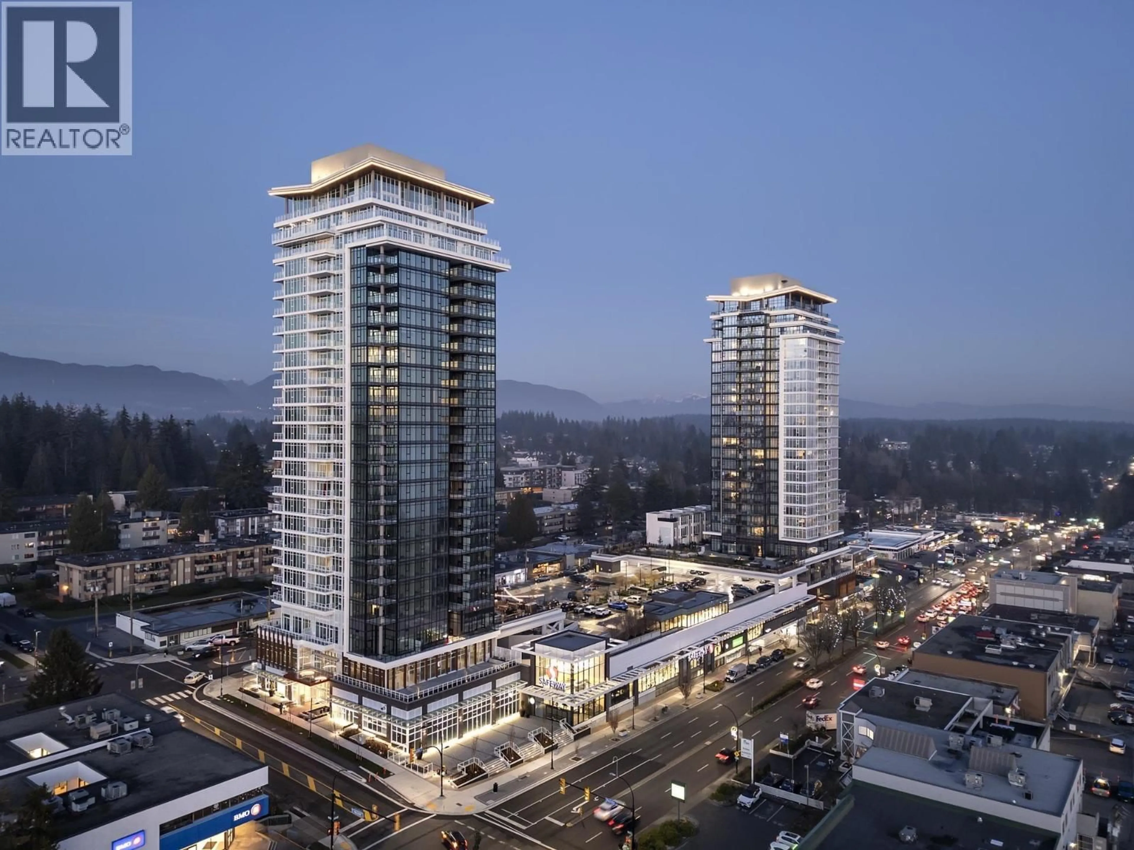 A pic from outside/outdoor area/front of a property/back of a property/a pic from drone, city buildings view from balcony for 1004 - 505 NELSON STREET, Coquitlam British Columbia V3J0R5