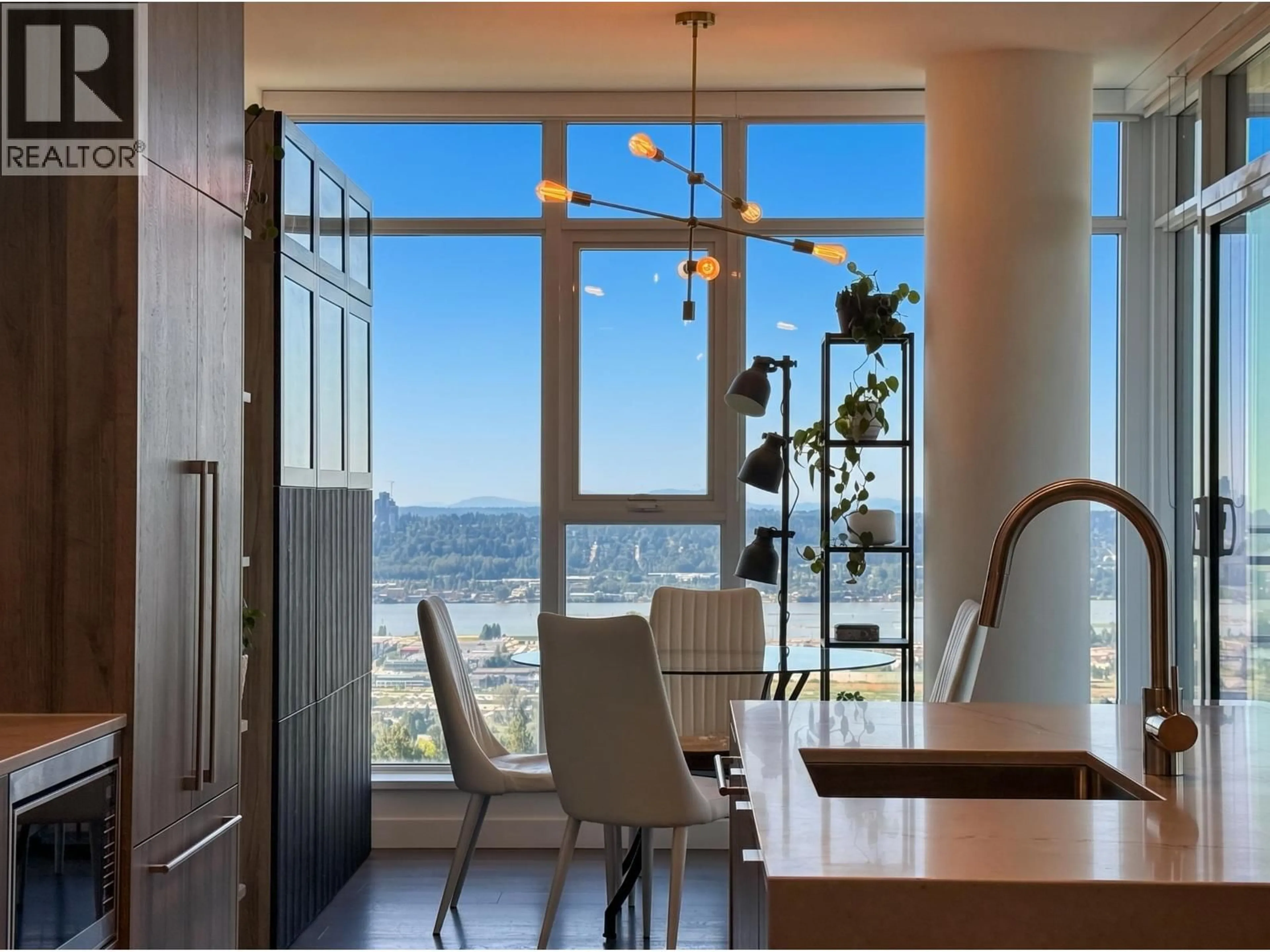 Contemporary kitchen, ceramic/tile floor for 1004 - 505 NELSON STREET, Coquitlam British Columbia V3J0R5