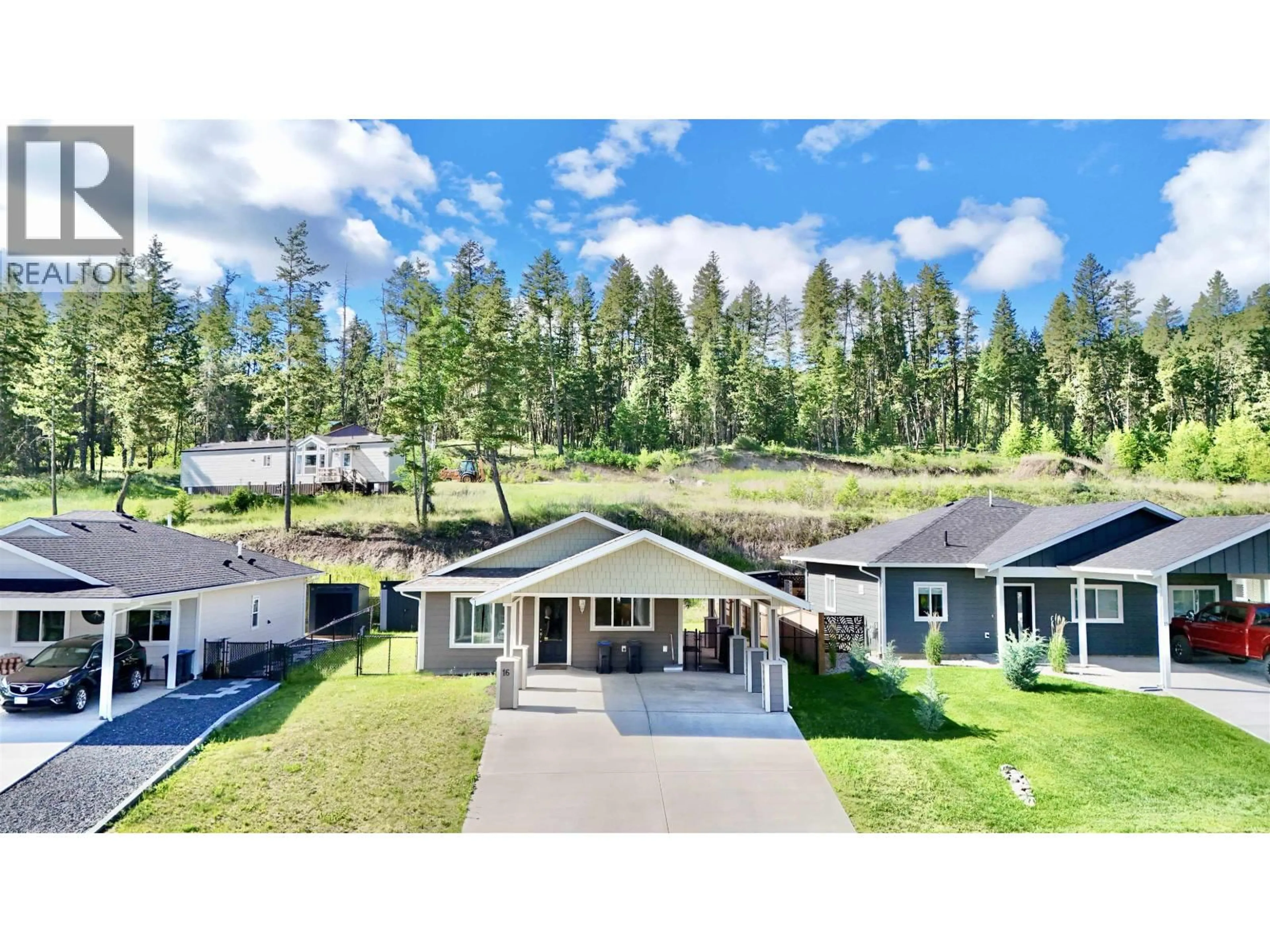 A pic from outside/outdoor area/front of a property/back of a property/a pic from drone, water/lake/river/ocean view for 16 - 555 WOTZKE DRIVE, Williams Lake British Columbia V2G4K2