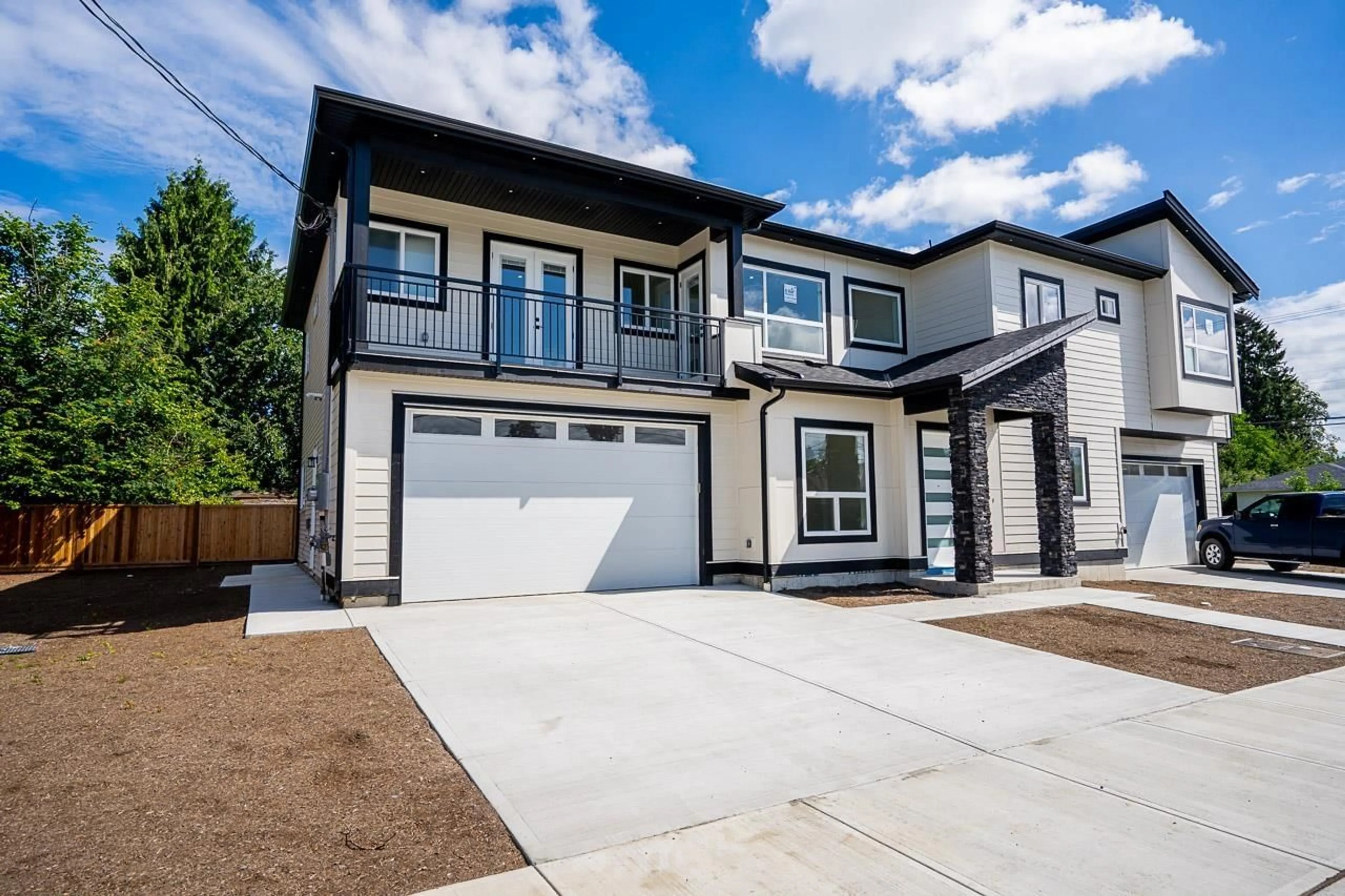 Home with vinyl exterior material, street for A - 45945 LEWIS AVENUE, Chilliwack British Columbia V2P3C3