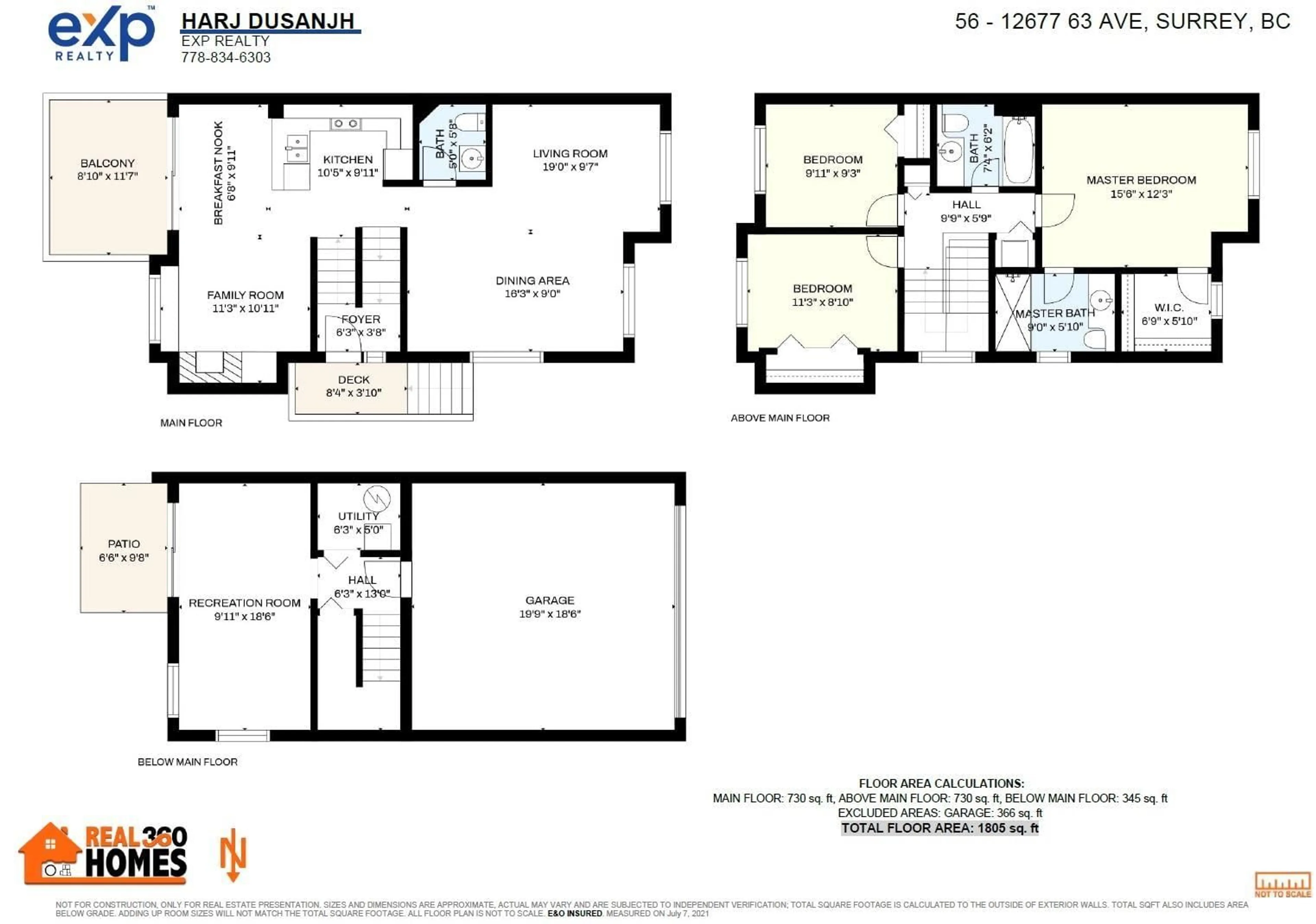 Floor plan for 56 - 12677 63 AVENUE, Surrey British Columbia V3X3T3