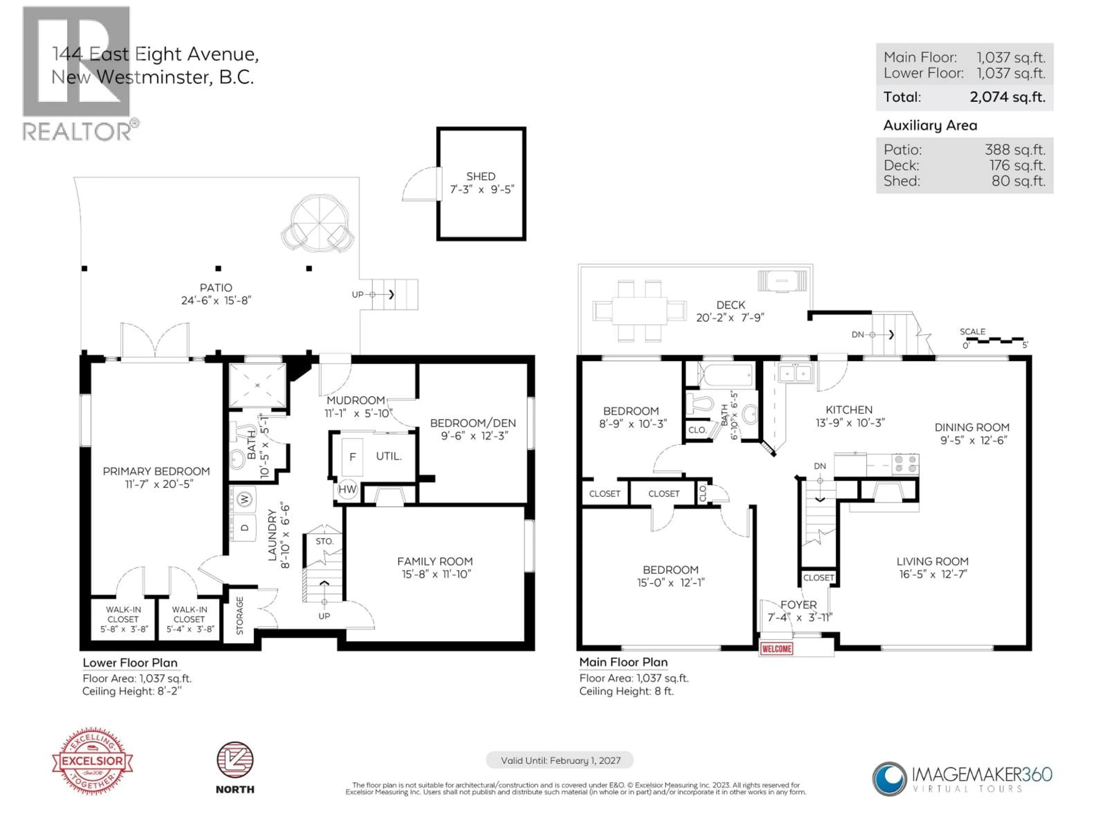 Floor plan for 144 EIGHTH AVENUE, New Westminster British Columbia V3L4J7