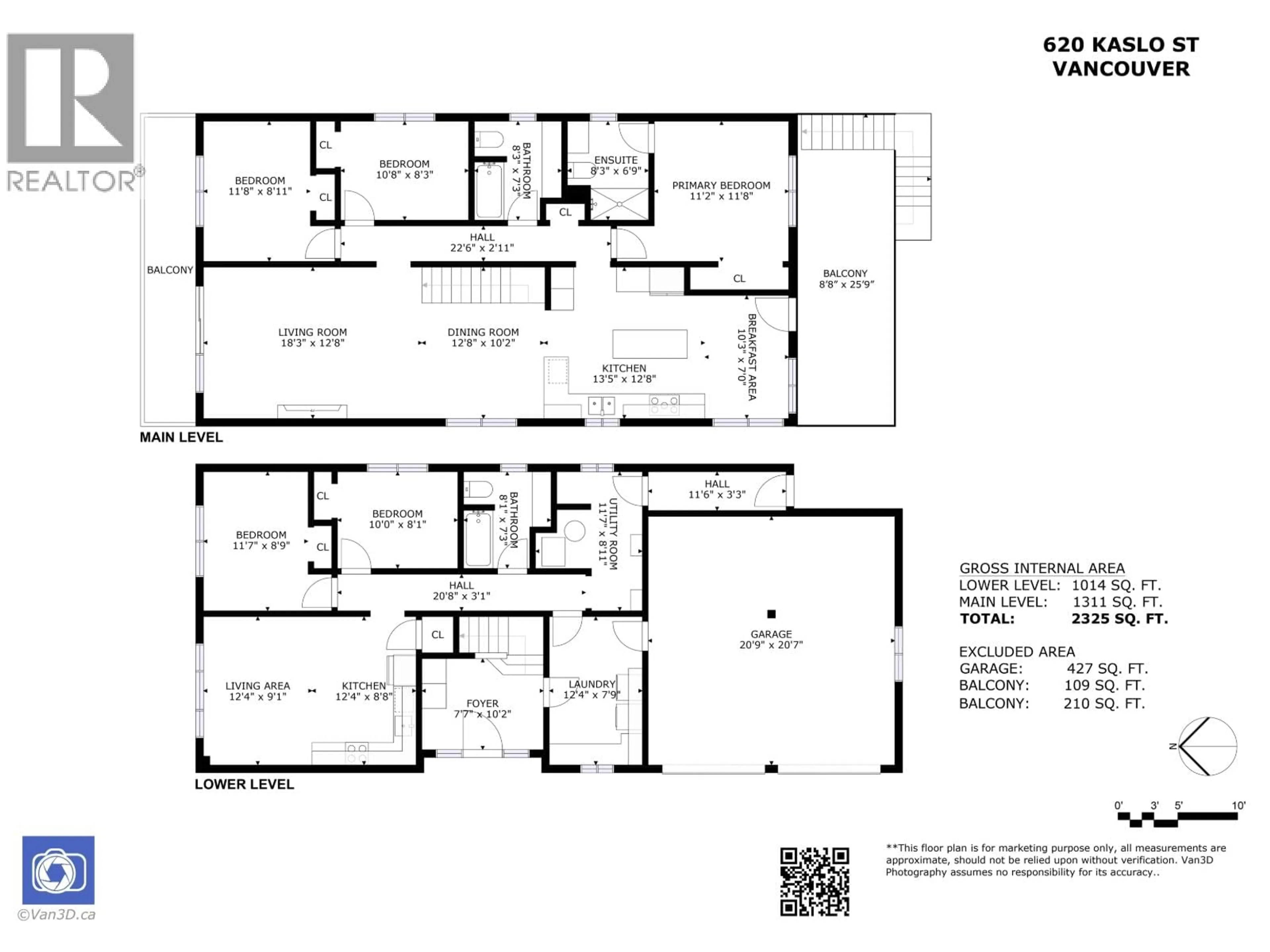 Floor plan for 620 KASLO STREET, Vancouver British Columbia V5K5A1