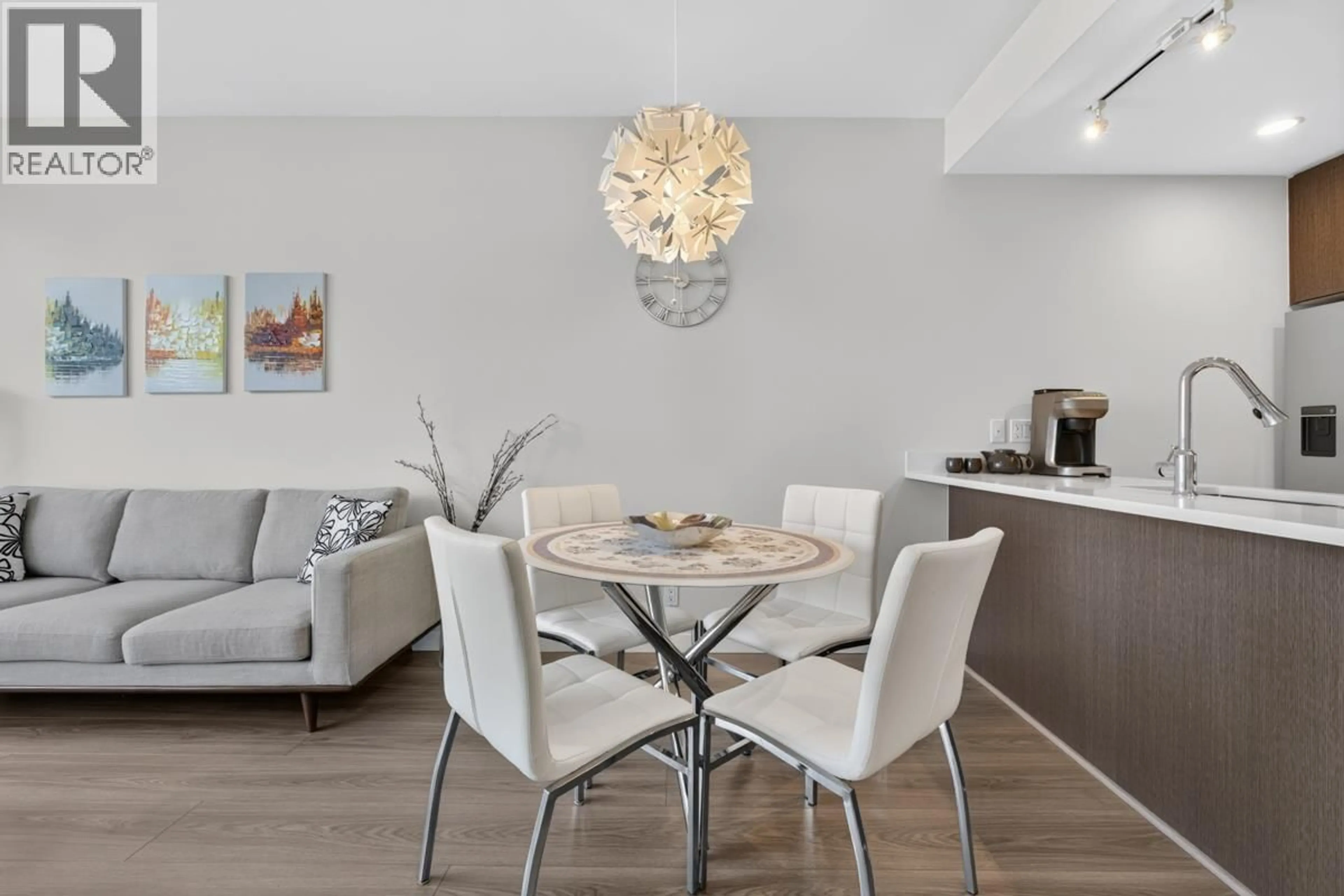 Dining room, wood/laminate floor for 903 - 8699 HAZELBRIDGE WAY, Richmond British Columbia V6X0T4