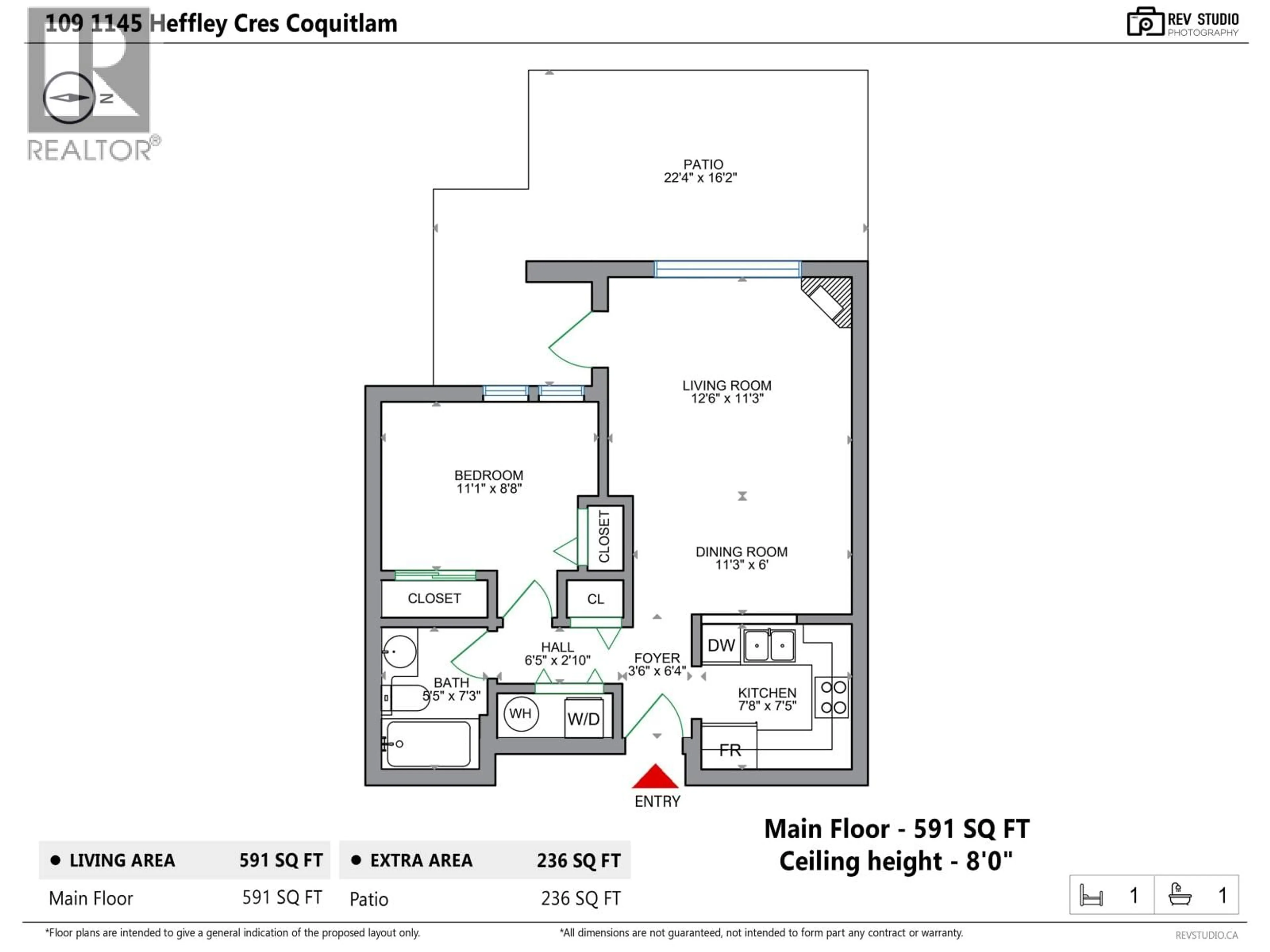 Floor plan for 109 - 1145 HEFFLEY CRESCENT, Coquitlam British Columbia V3B7Z3