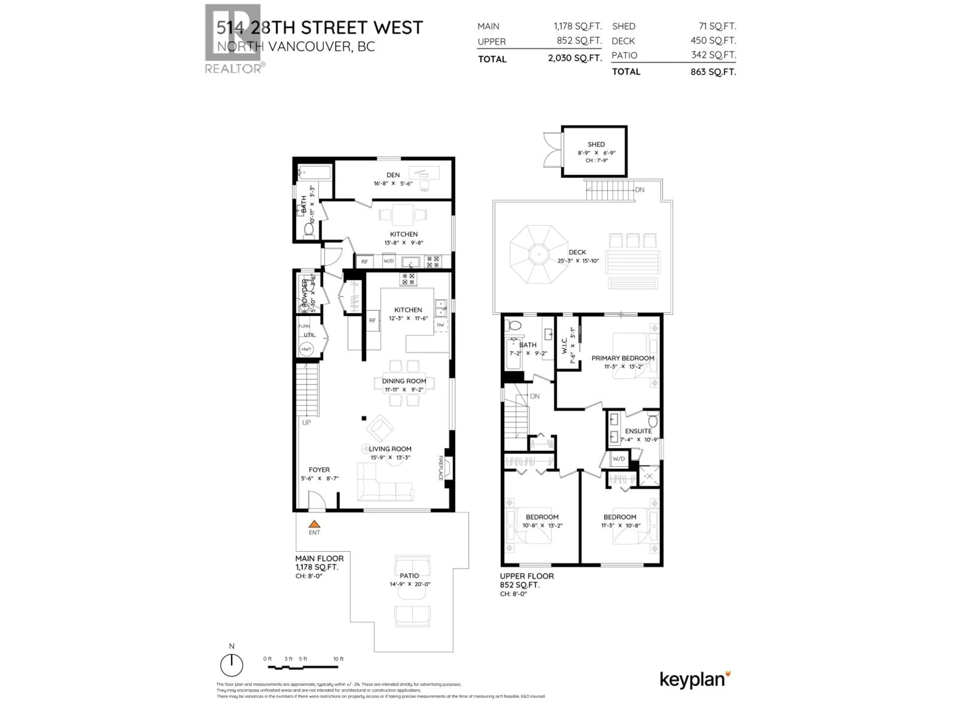 Floor plan for 514 28TH STREET, North Vancouver British Columbia V7N2J5