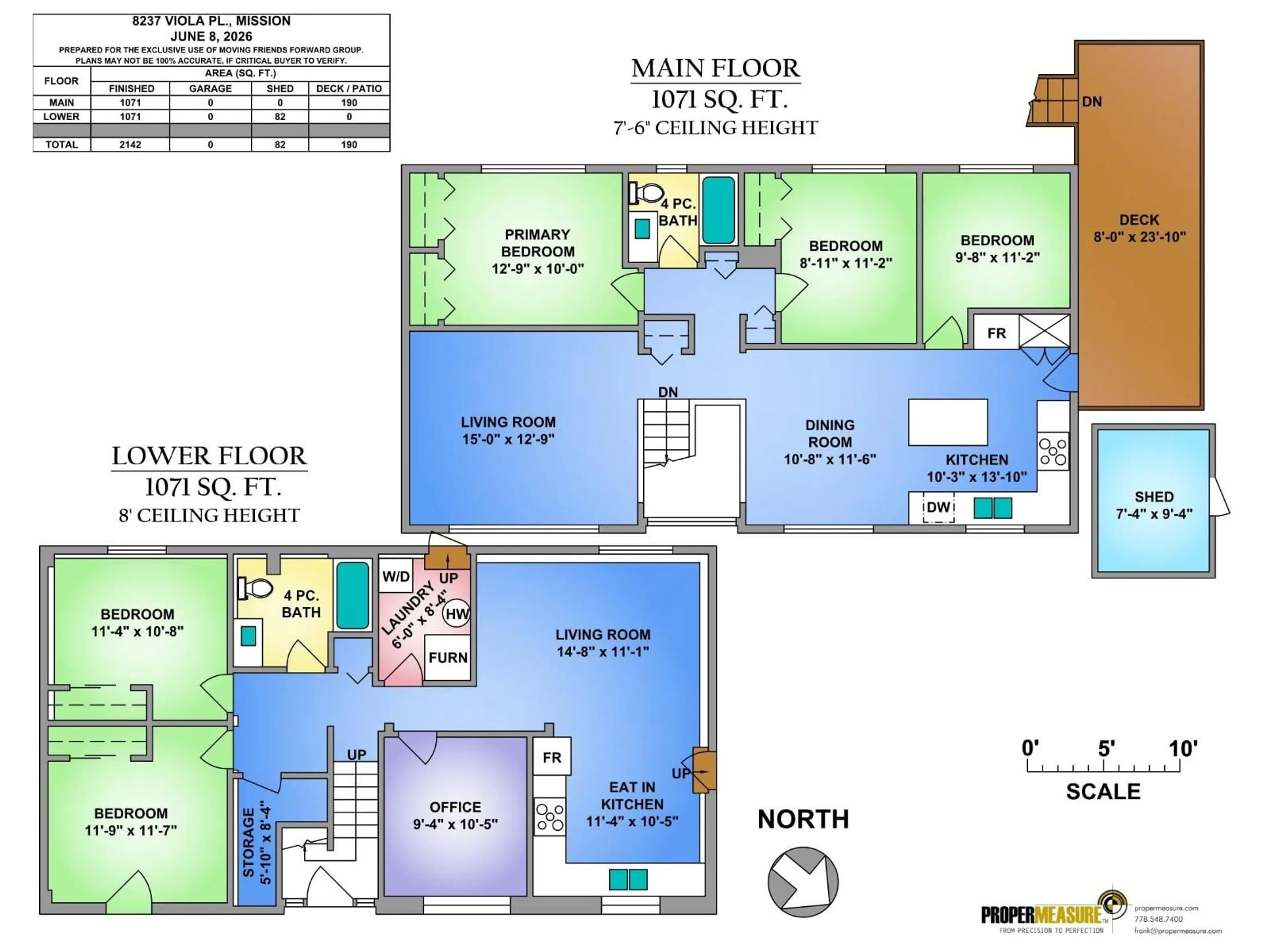 Floor plan for 8237 VIOLA PLACE, Mission British Columbia V2V5P3