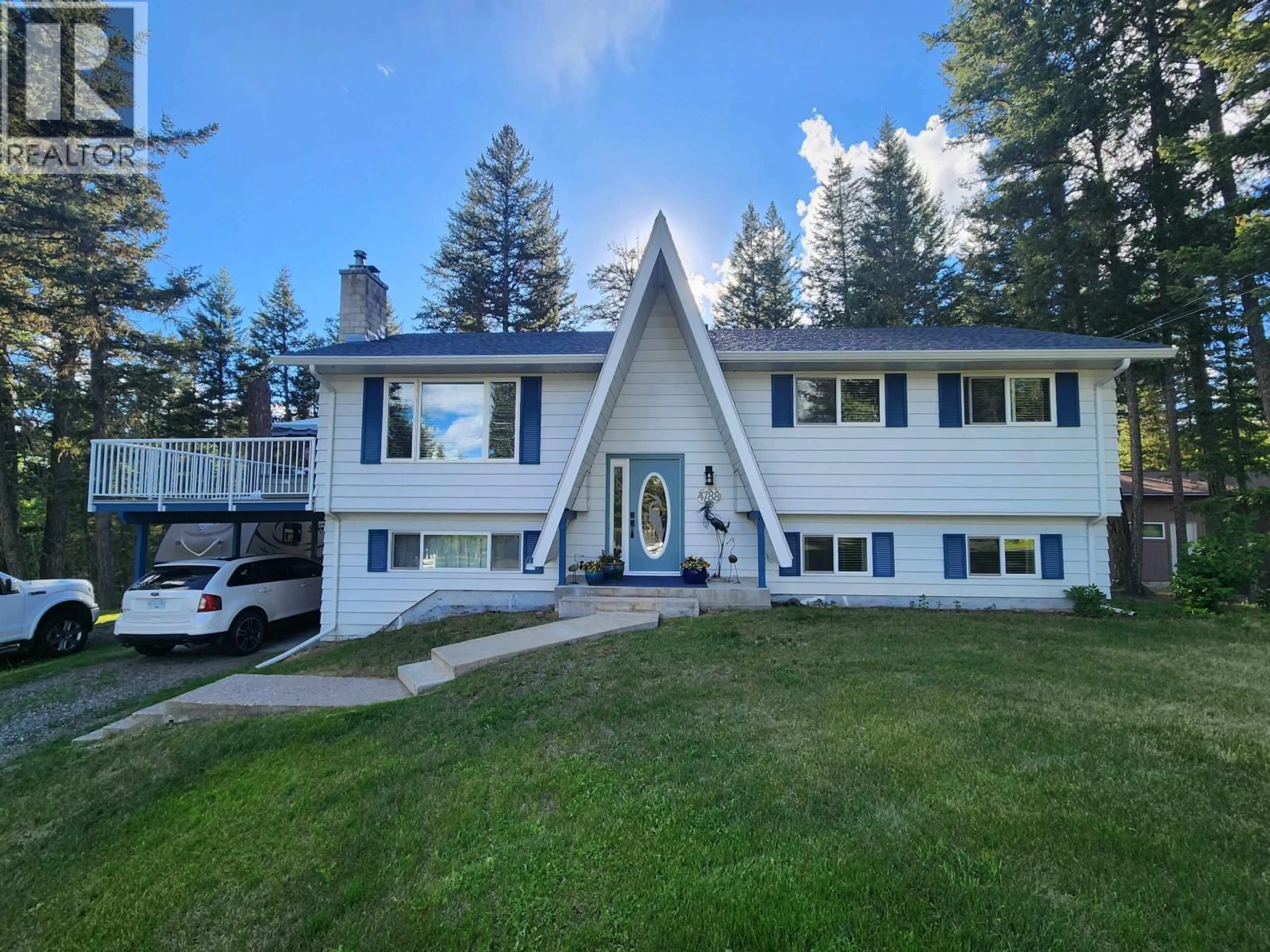 Home with vinyl exterior material, mountain view for 4788 KITWANGA DRIVE, 108 Mile Ranch British Columbia V0K2Z0