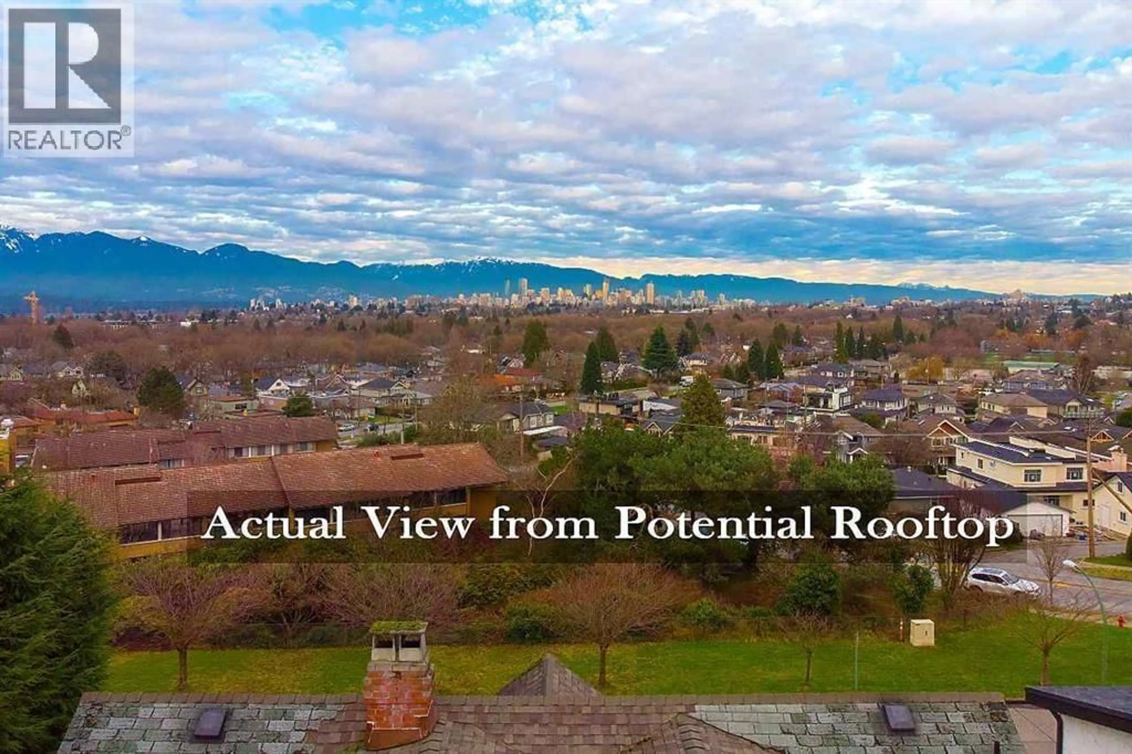 A pic from outside/outdoor area/front of a property/back of a property/a pic from drone, mountain view for 3311 QUESNEL DRIVE, Vancouver British Columbia V6S1Z7