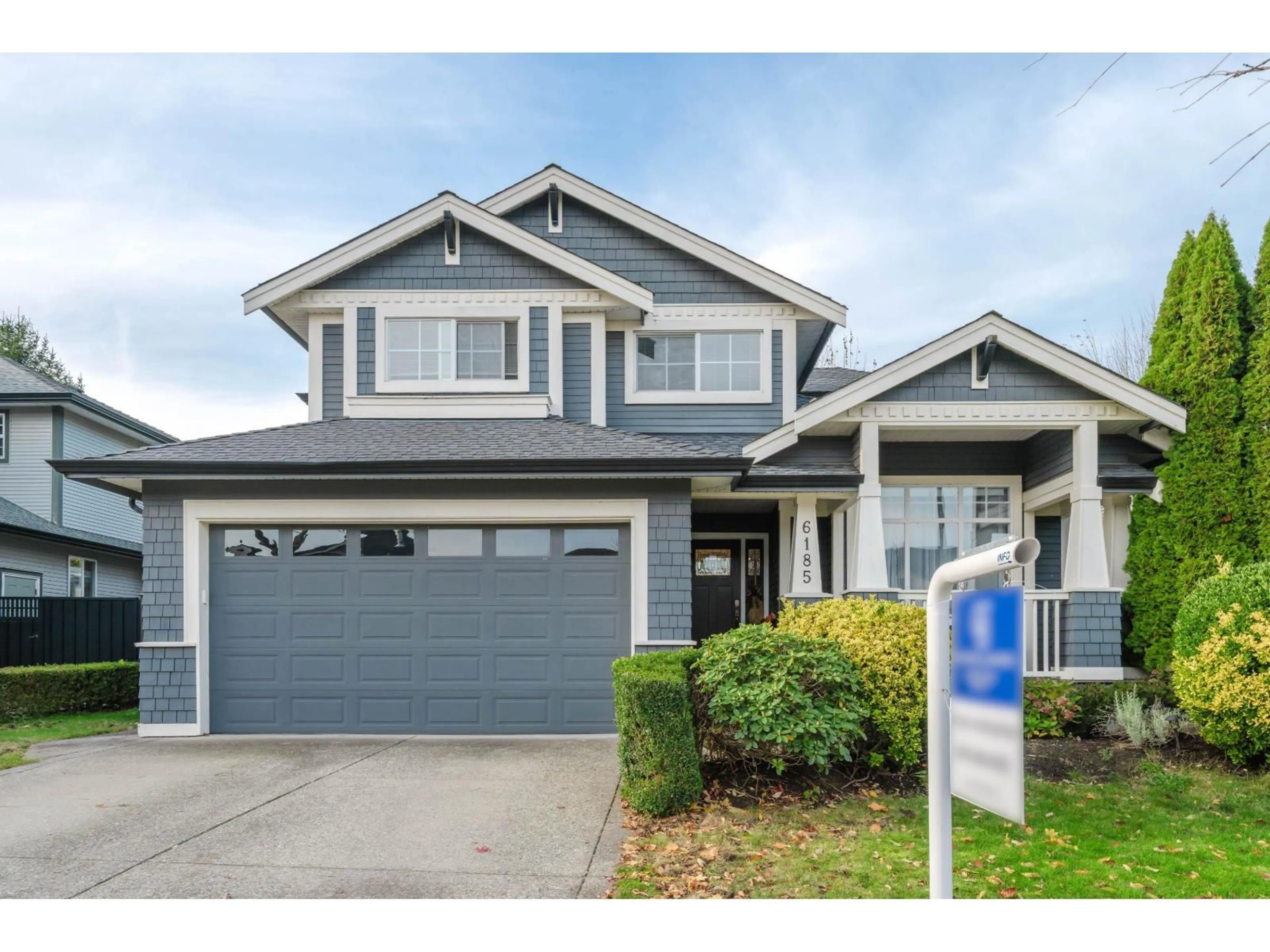 Home with vinyl exterior material, street for 6185 167A STREET, Surrey British Columbia V3S9L1