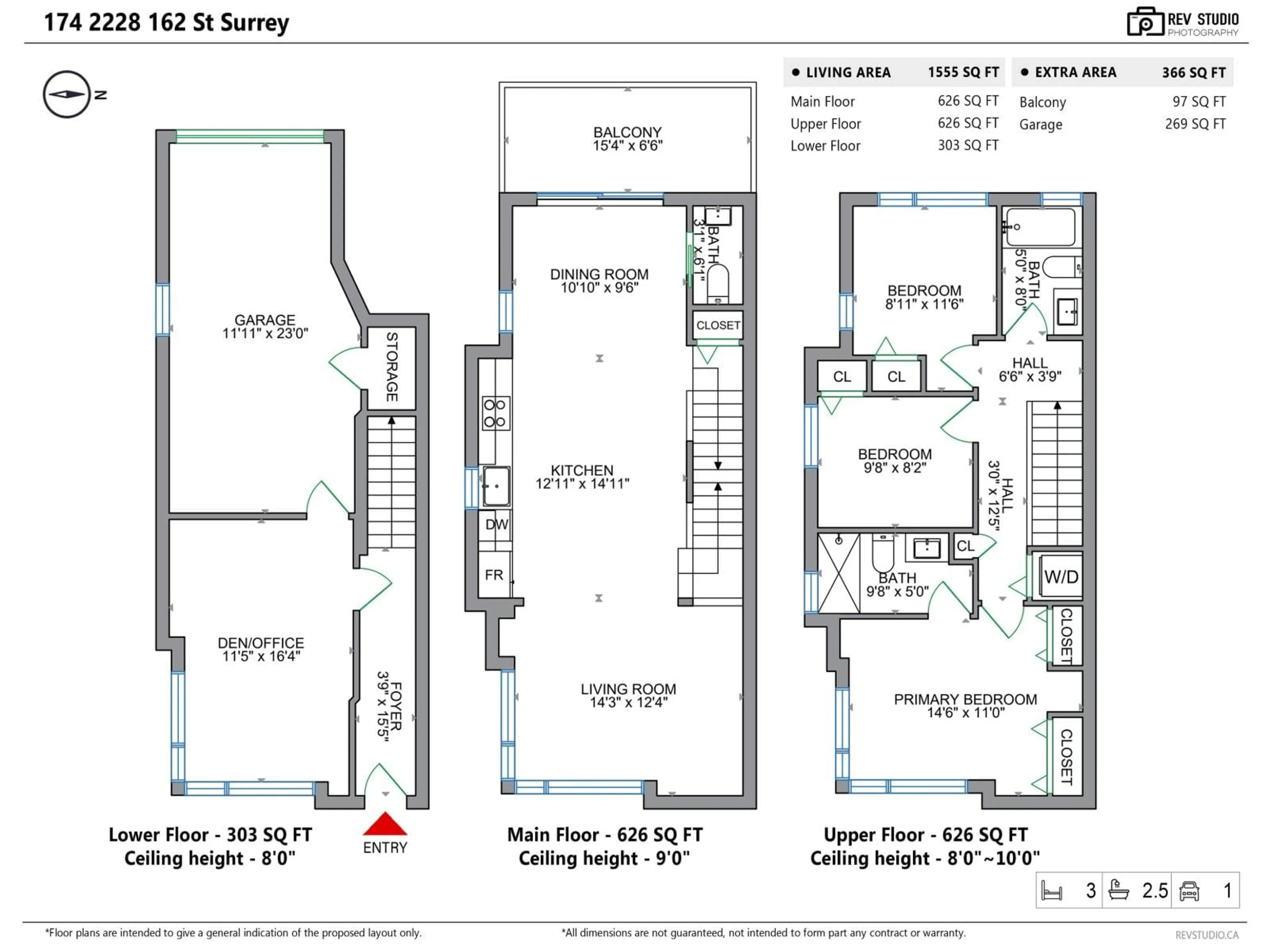Floor plan for 174 - 2228 162 STREET, Surrey British Columbia V3Z6P4