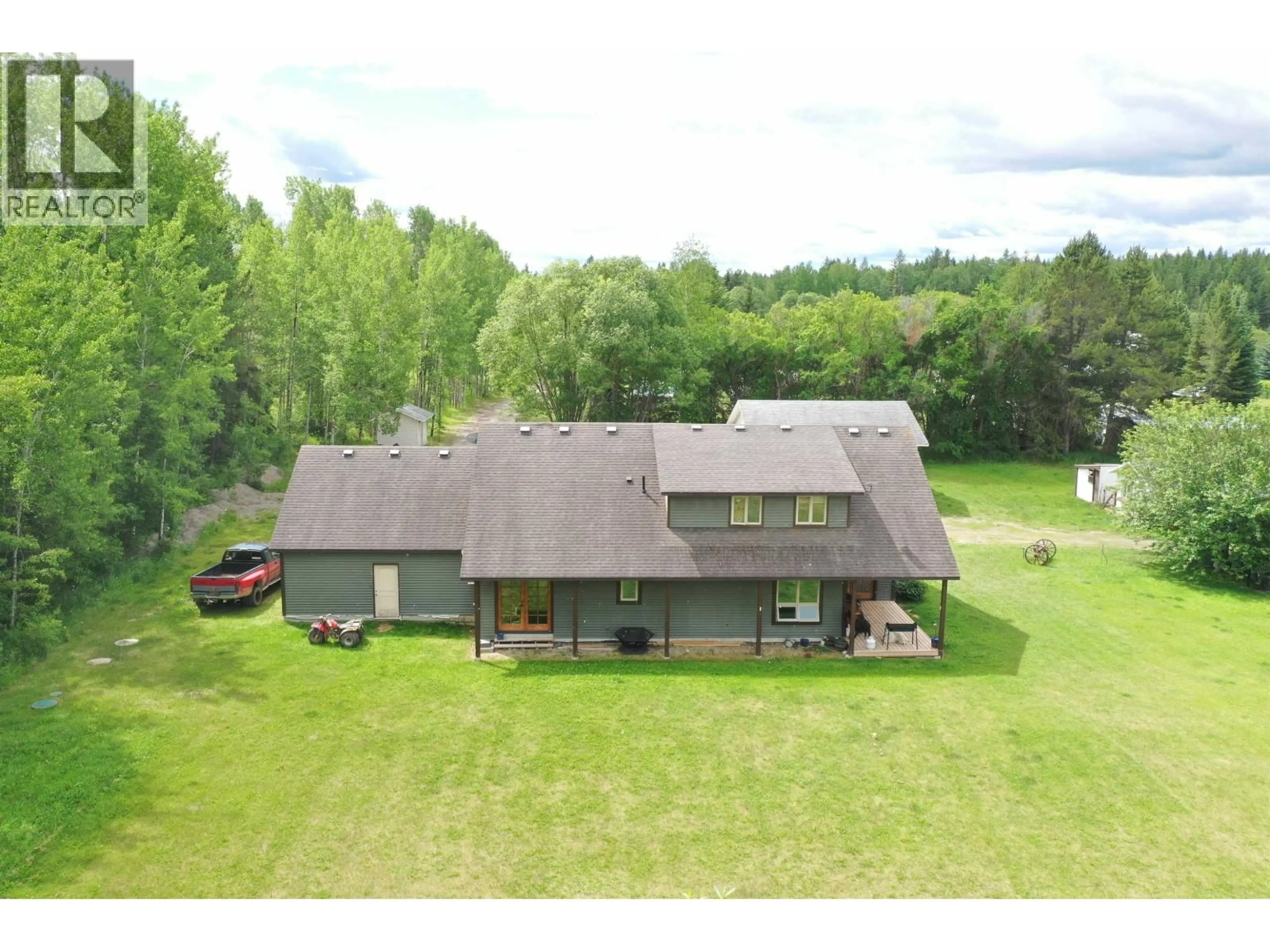 A pic from outside/outdoor area/front of a property/back of a property/a pic from drone, building for 2791 BUDD ROAD, Quesnel British Columbia V2J6L3
