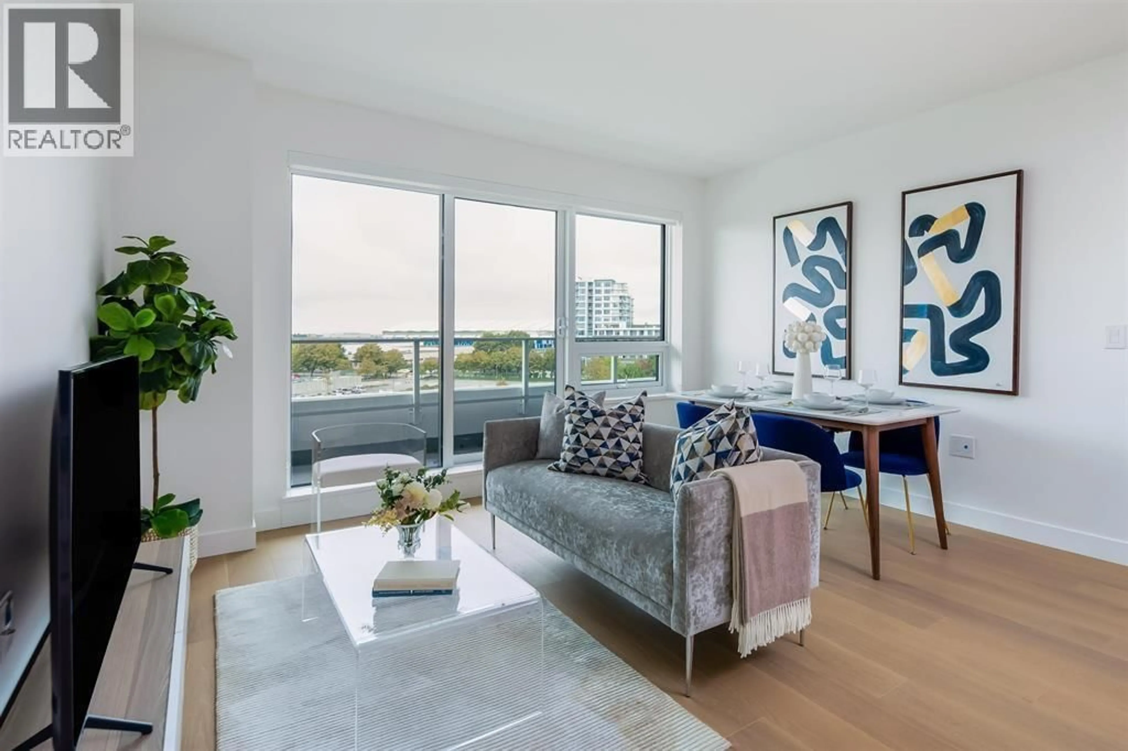 Living room with furniture, unknown for 605 - 5788 GILBERT ROAD, Richmond British Columbia V6X1B7