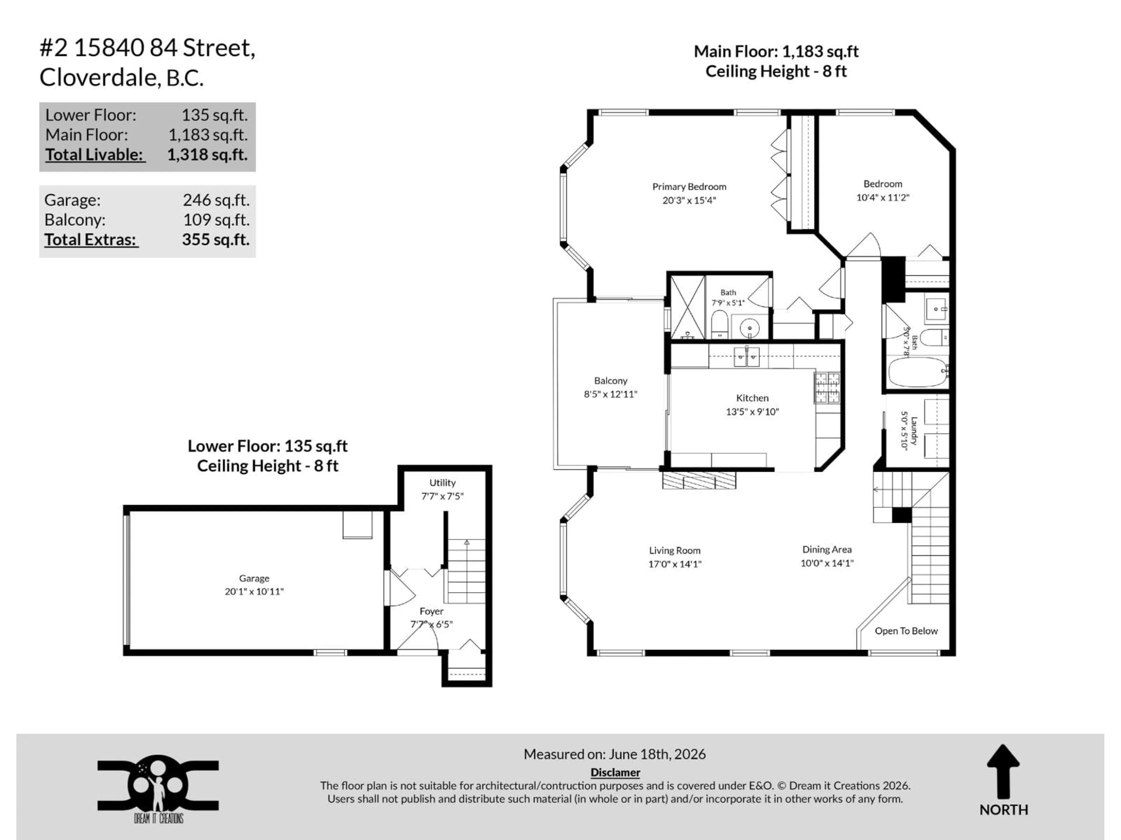 Floor plan for 2 - 15840 84 AVENUE, Surrey British Columbia V4N0W4
