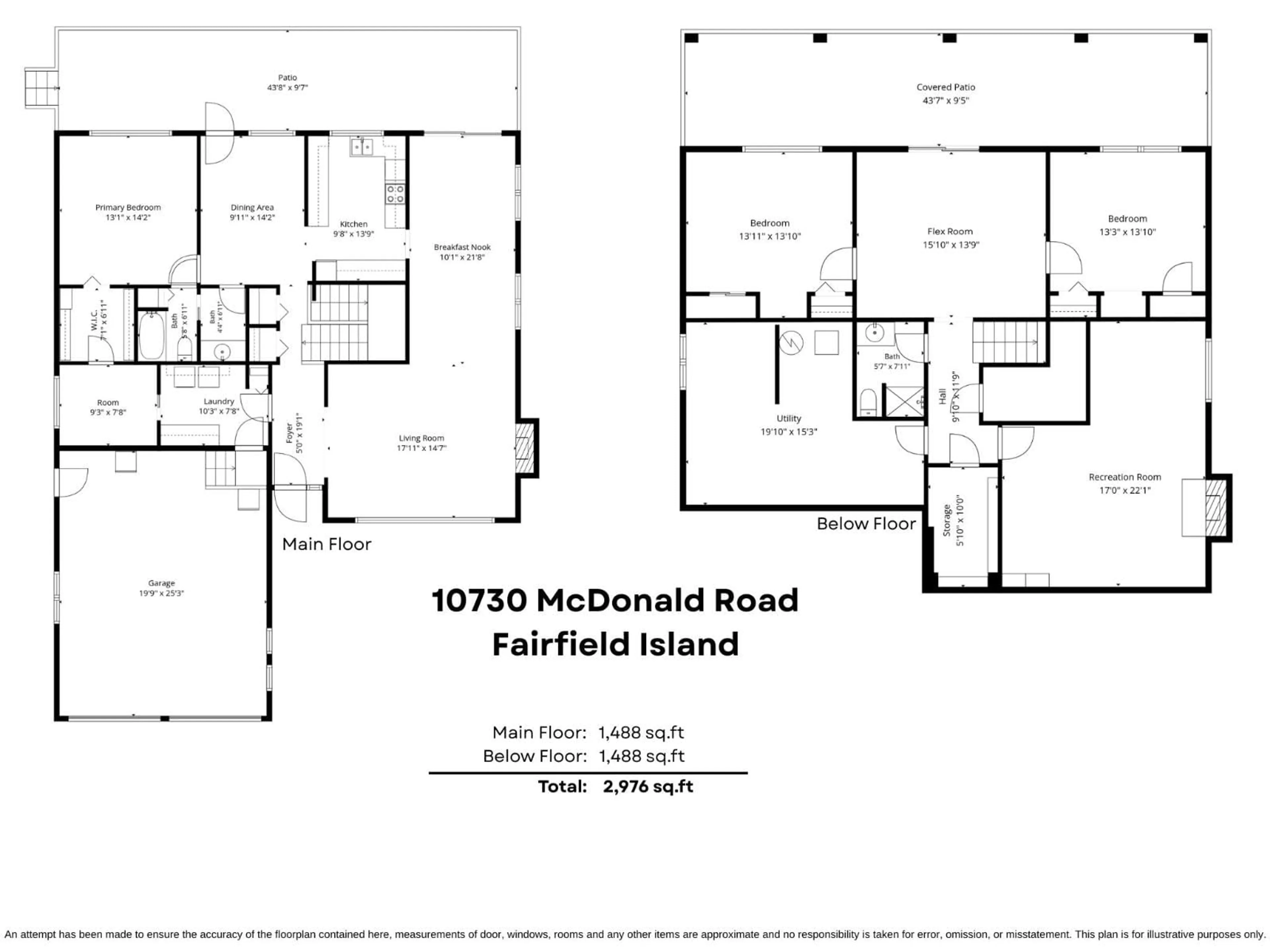 Floor plan for 10730 MCDONALD ROAD, Chilliwack British Columbia V2P7L6