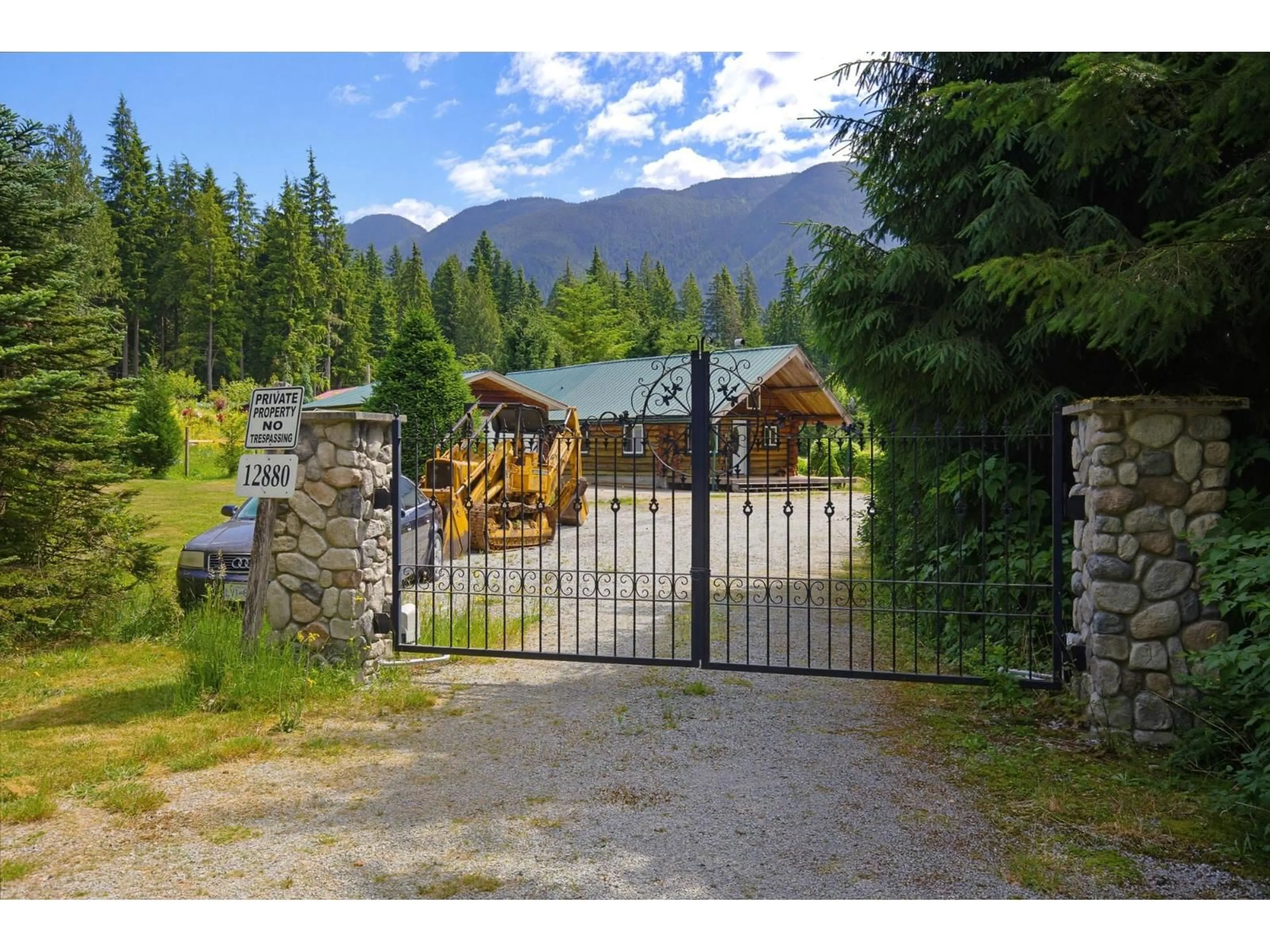 A pic from outside/outdoor area/front of a property/back of a property/a pic from drone, mountain view for 12880 BURNS ROAD, Mission British Columbia V2V4J1