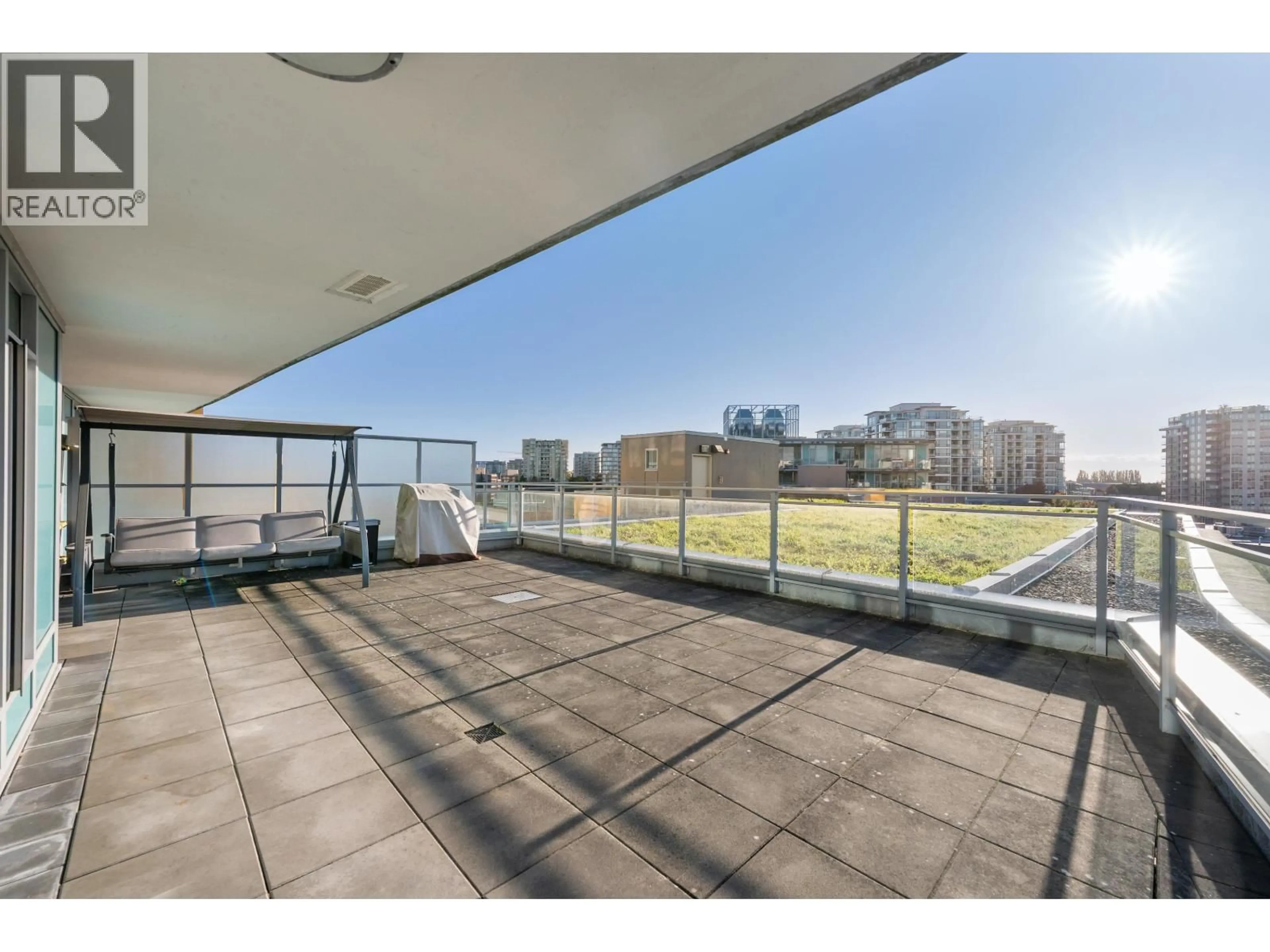 Balcony in the apartment, water/lake/river/ocean view for 802 - 7708 ALDERBRIDGE WAY, Richmond British Columbia V6X0P9